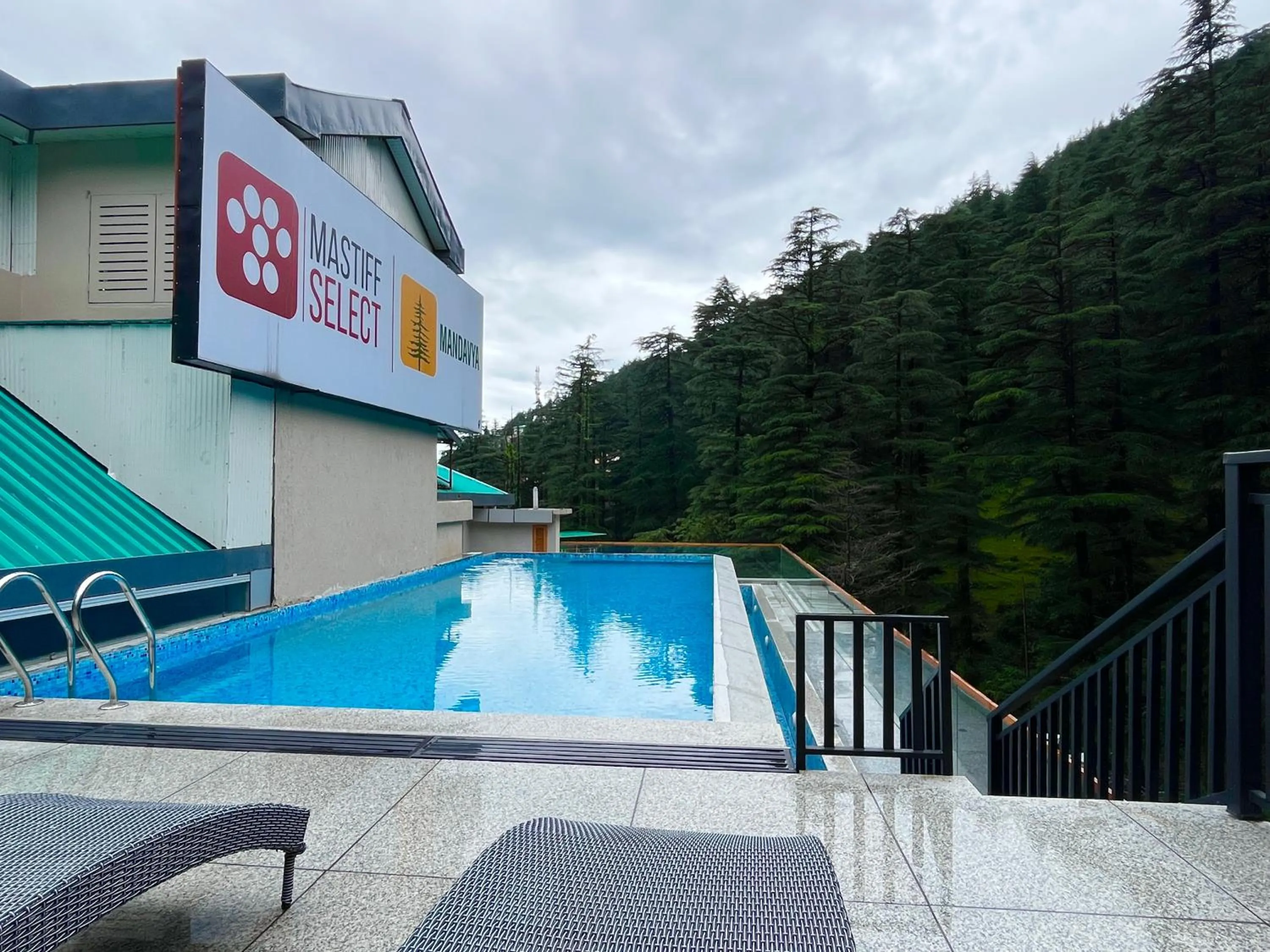 Swimming pool in Mastiff Select Mandavya Dharamkot, McLeodganj