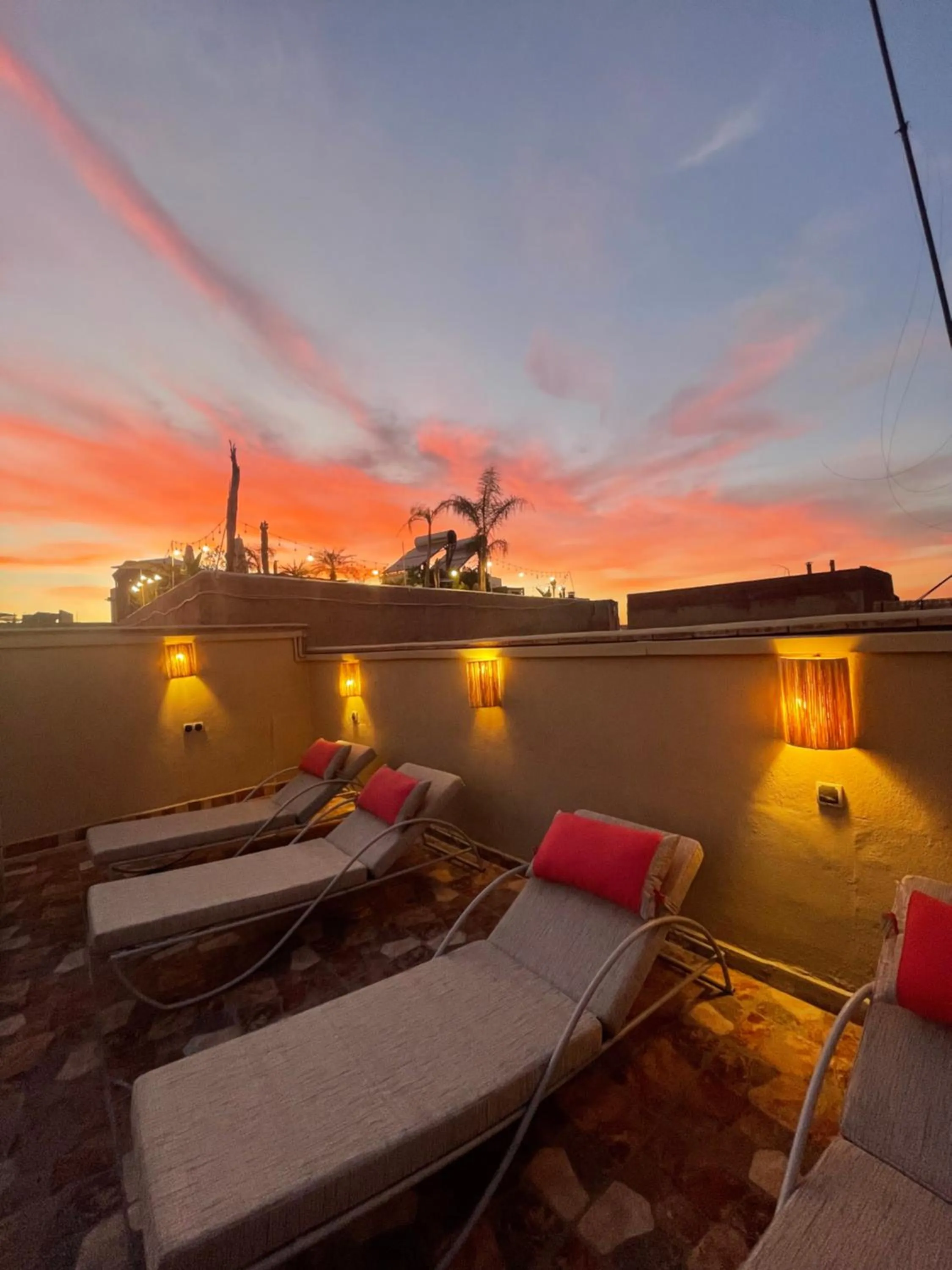 Sunset in Riad La Calèche