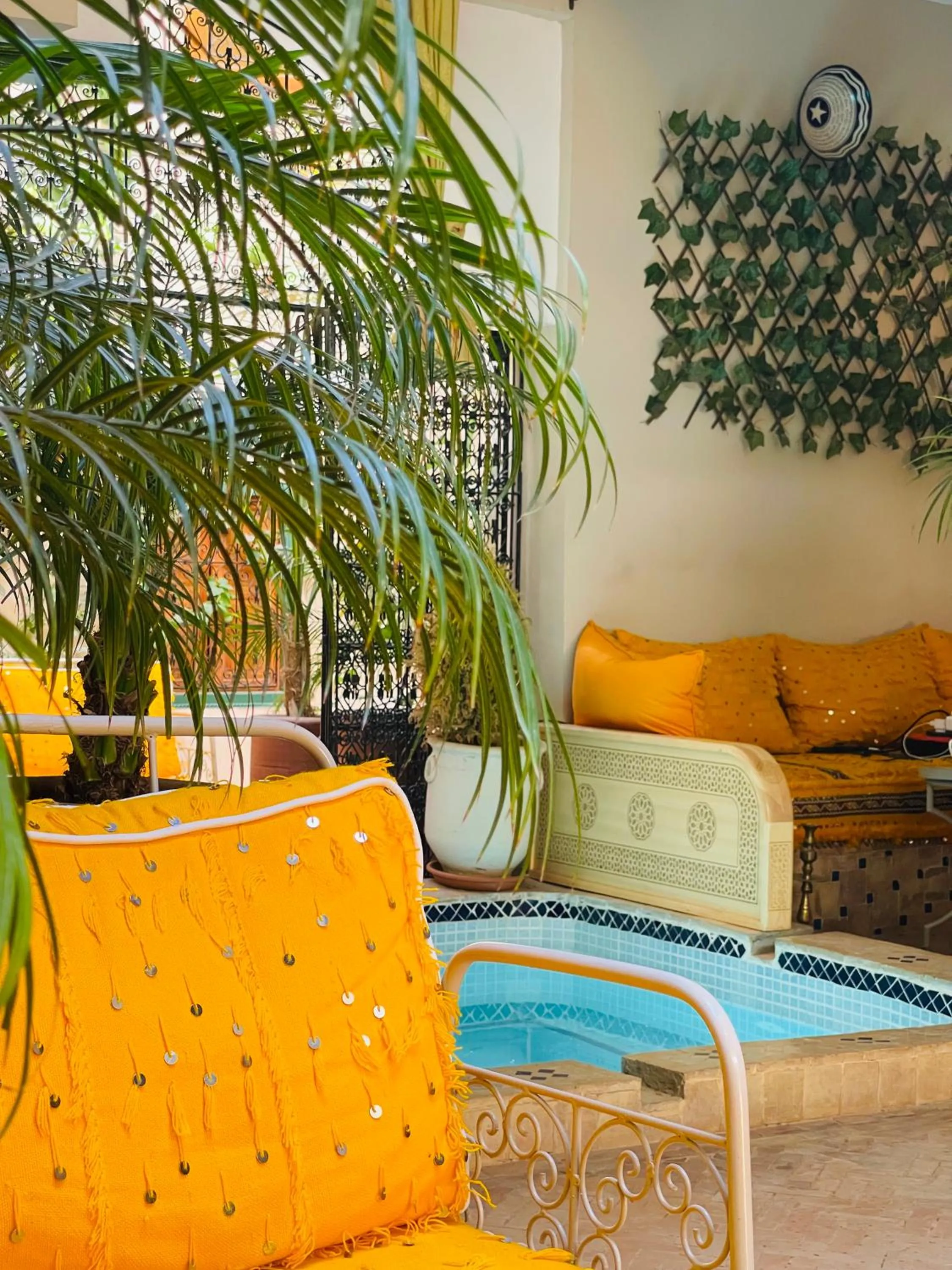 Seating area in Riad La Calèche