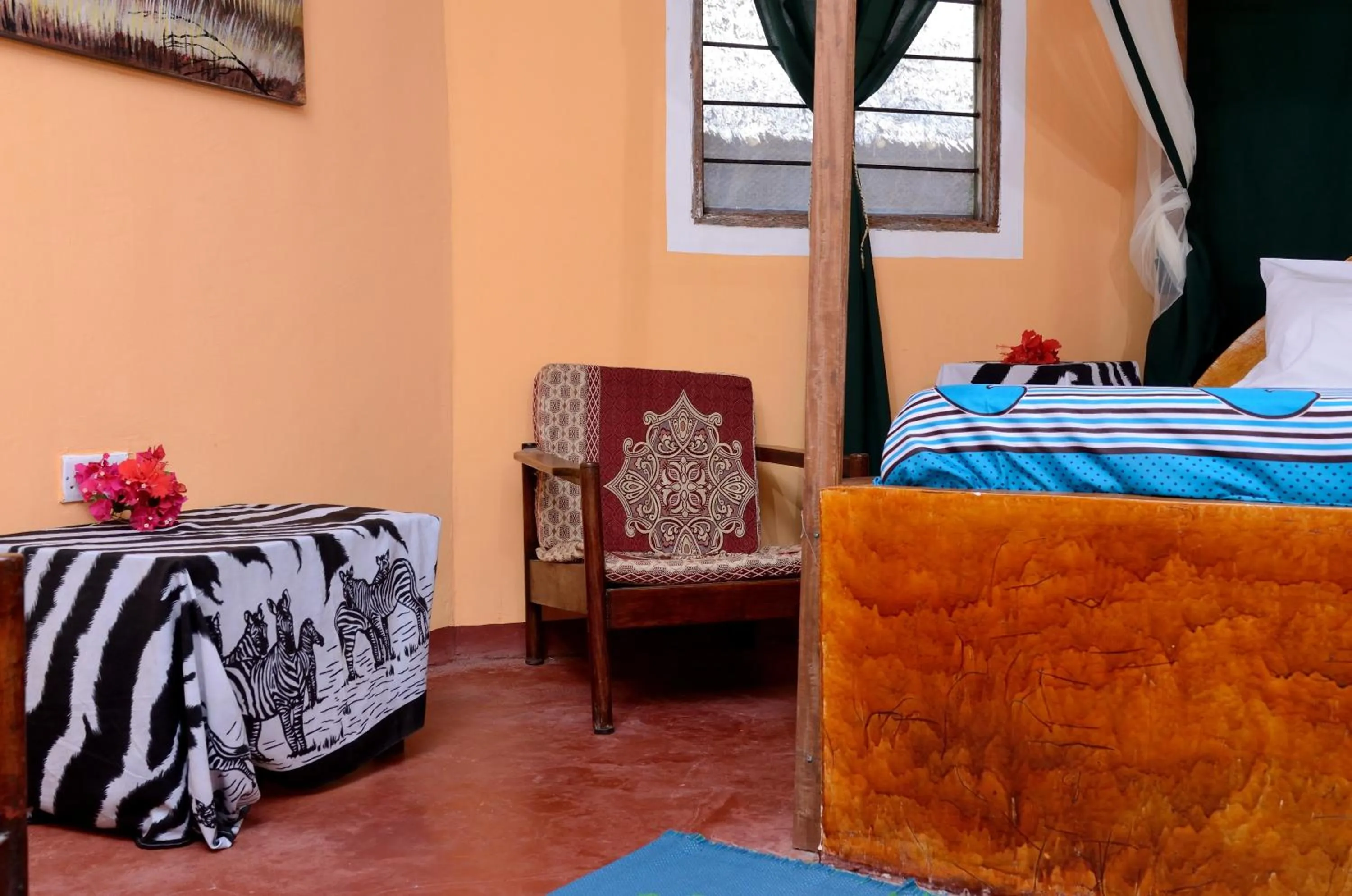 Bed in Kaure Sand Beach Lodge