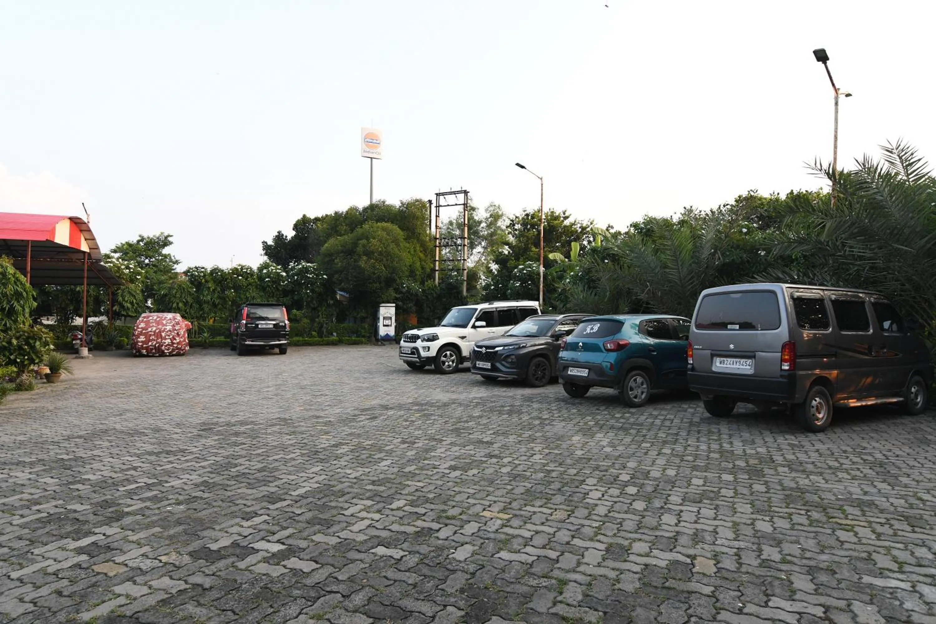 Inner courtyard view in Hotel Nilachal