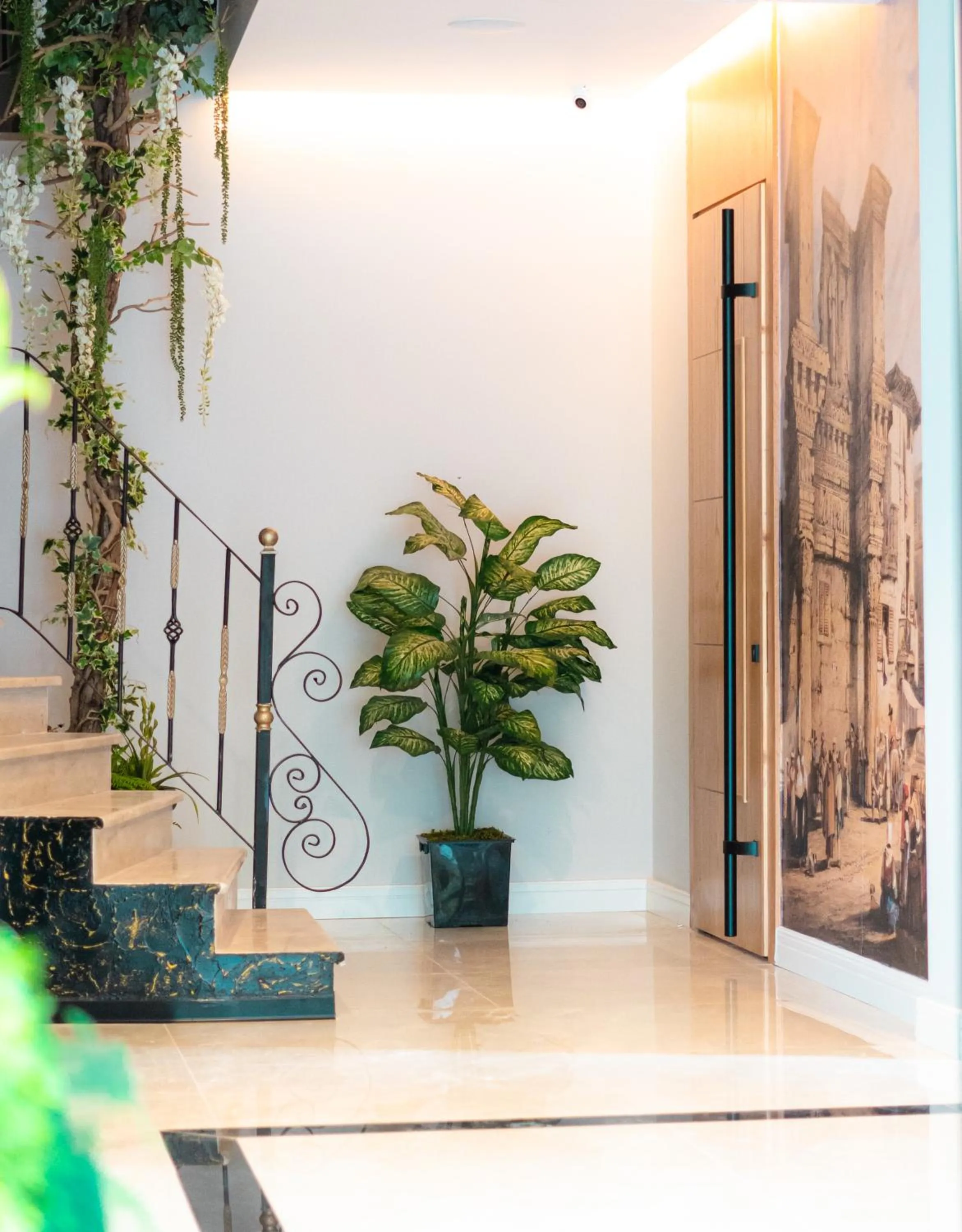 Decorative detail in Oxygen Boutique Hotel