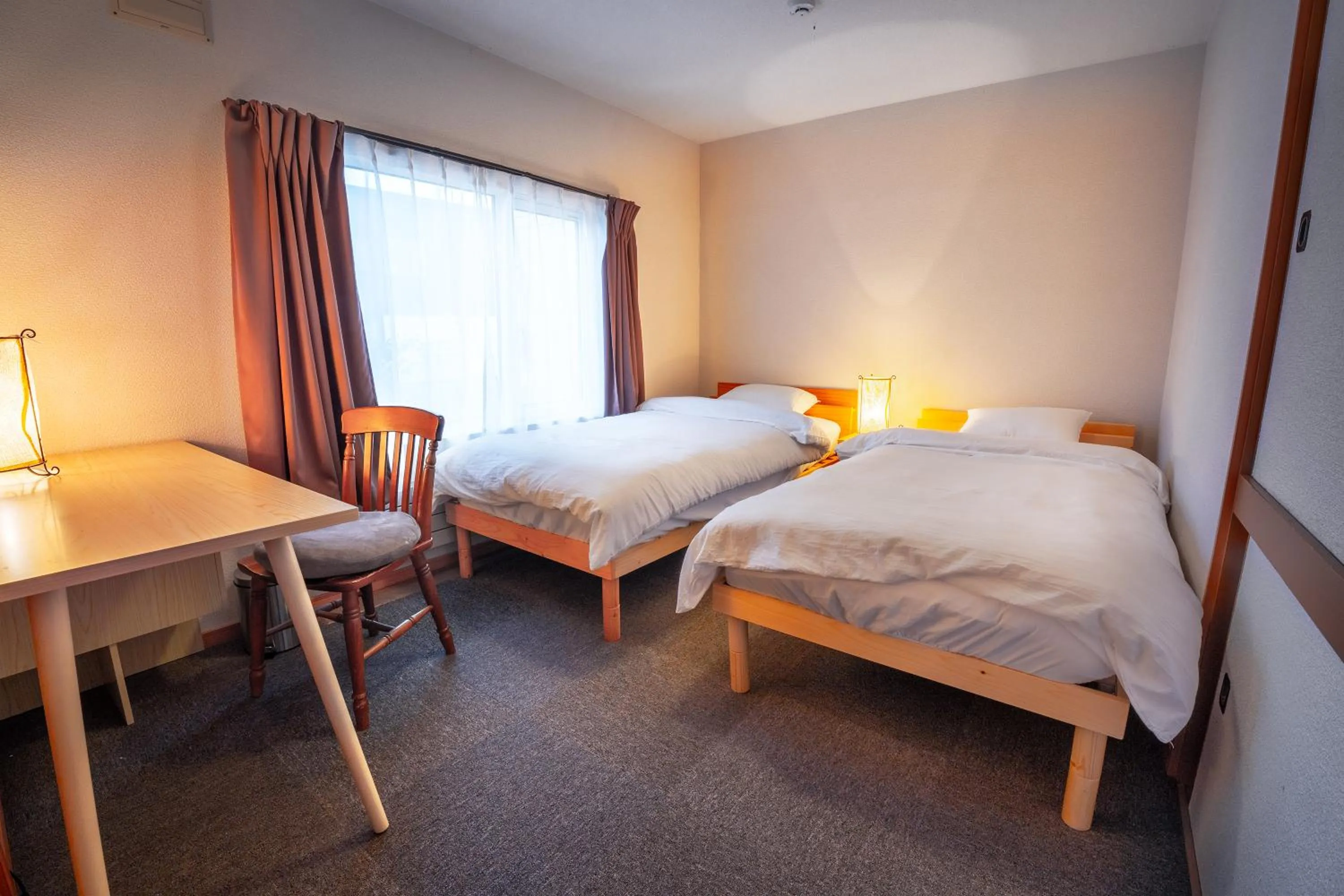 Bed in Winter Whale Lodge