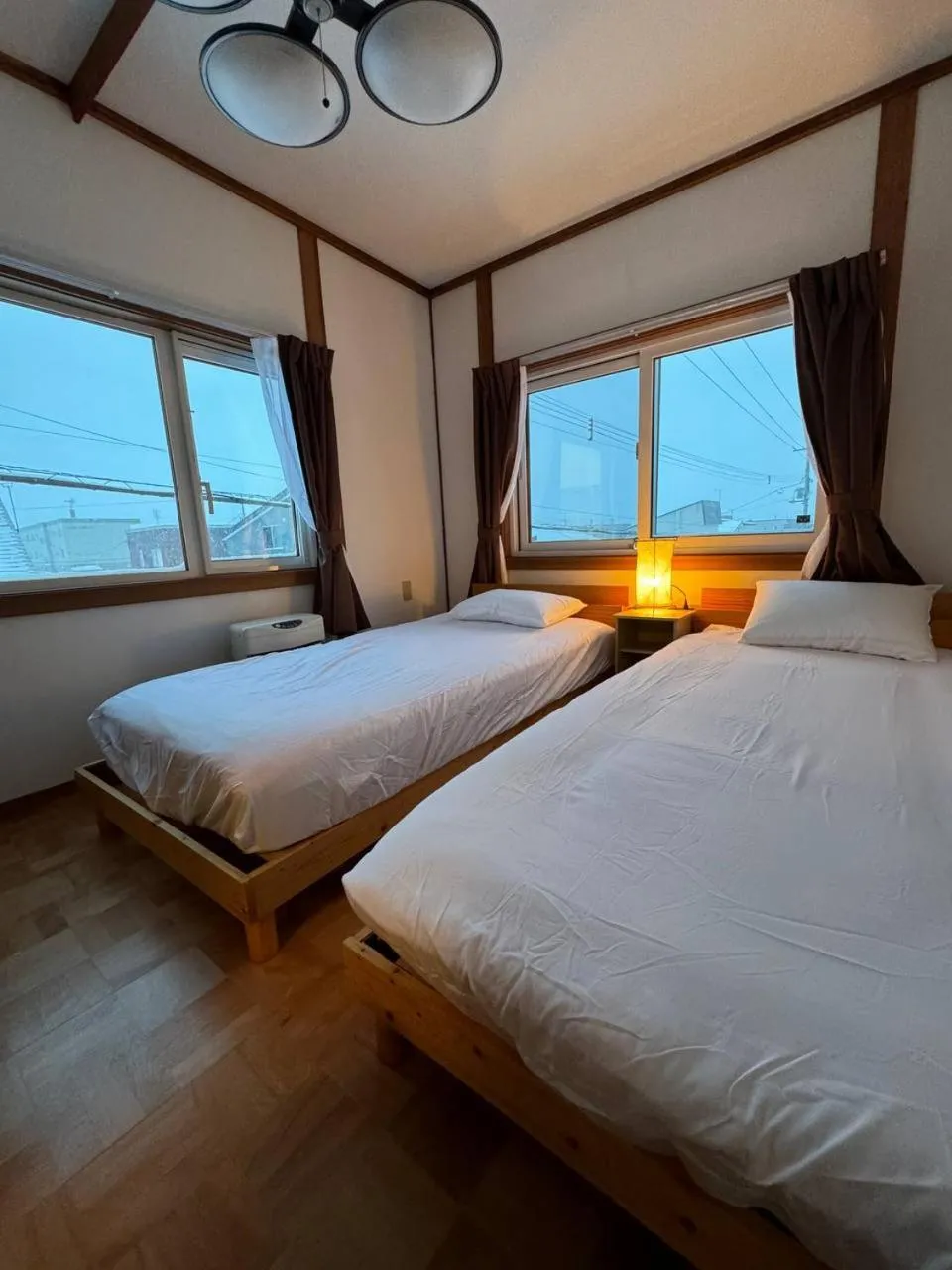 Bed in Winter Whale Lodge