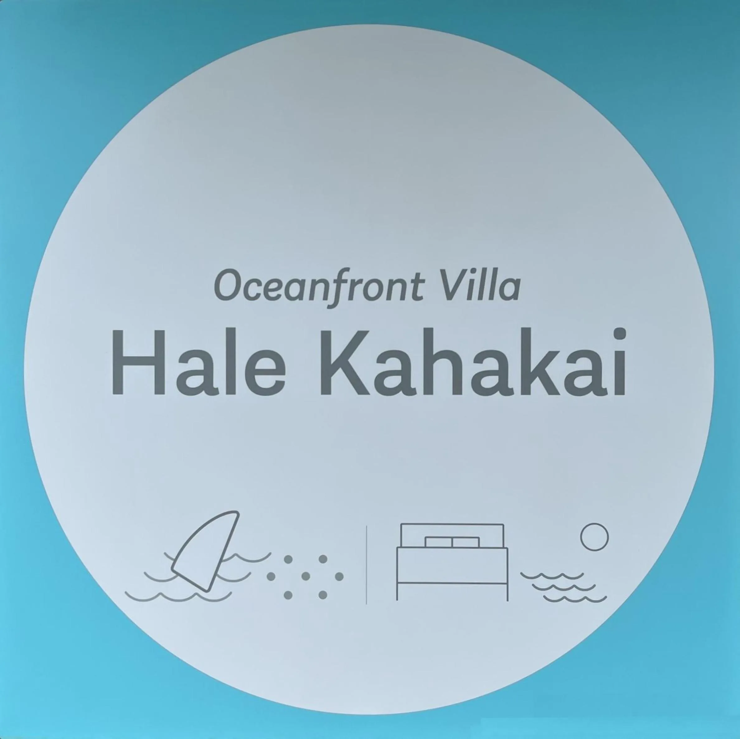 Property logo or sign in Oceanfront Villa Hale Kahakai プライベートサウナ