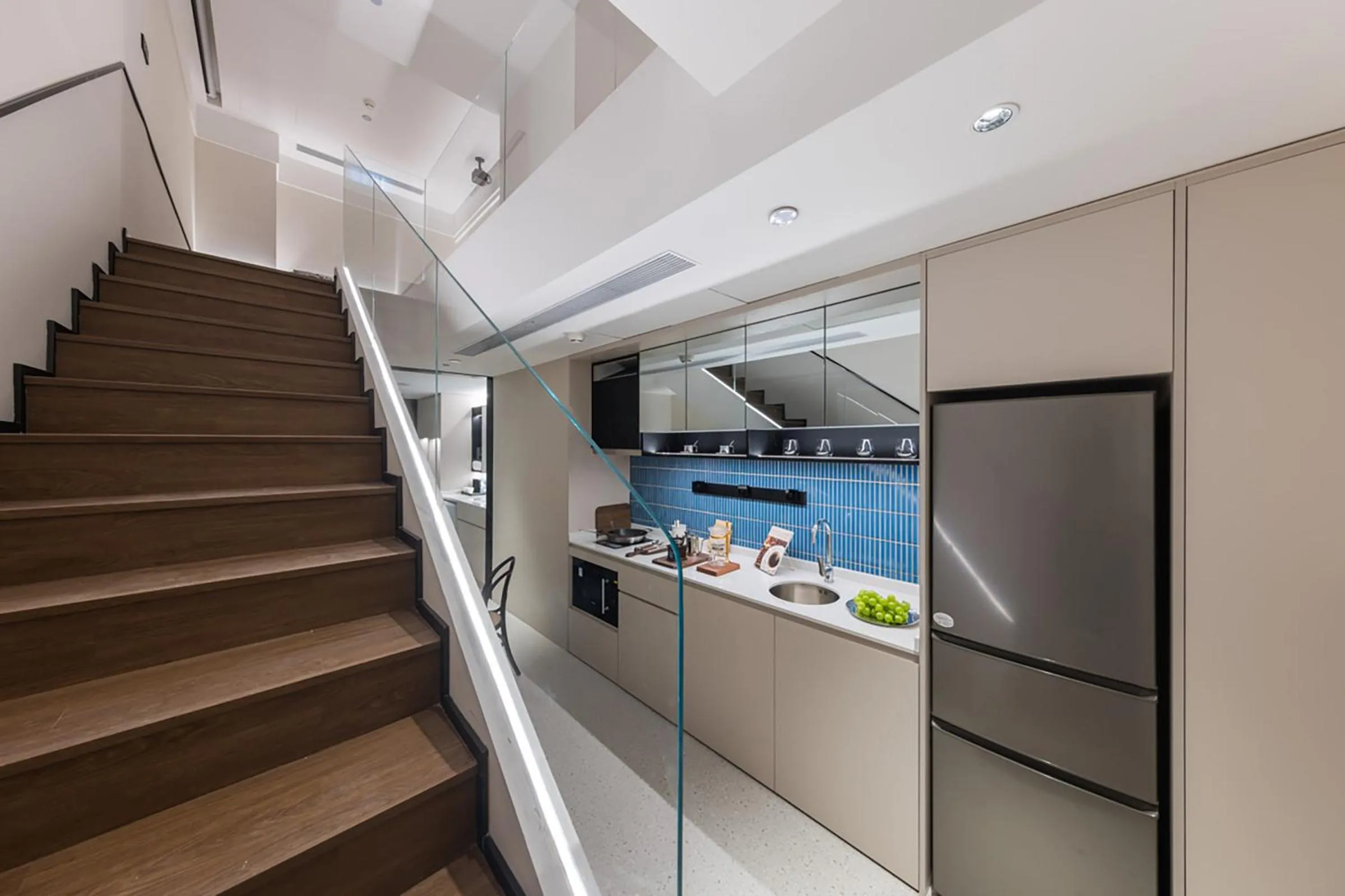 Kitchen or kitchenette in Suisse Place Beijing Jinsong Subway Station