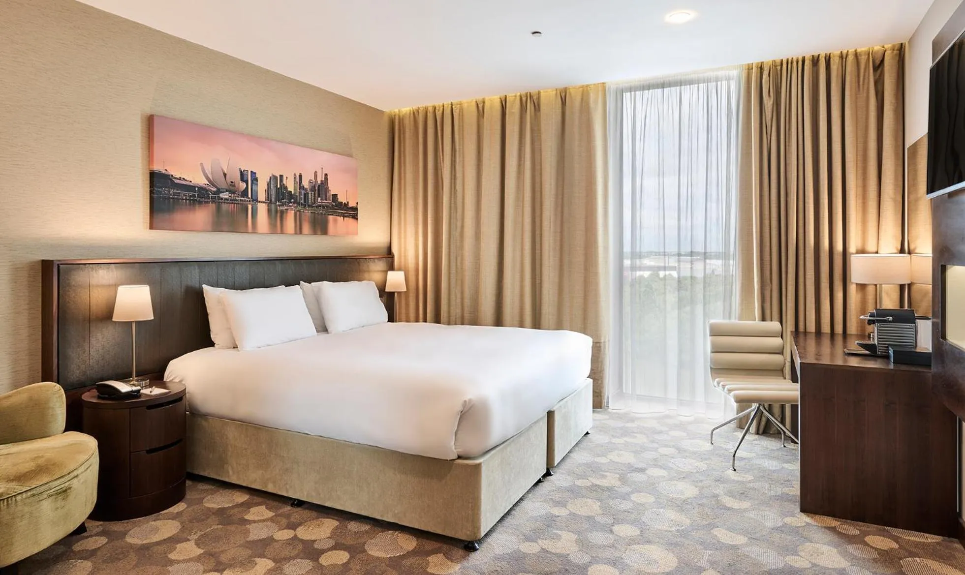 Bed in Genting Hotel & Spa at Resorts World Birmingham