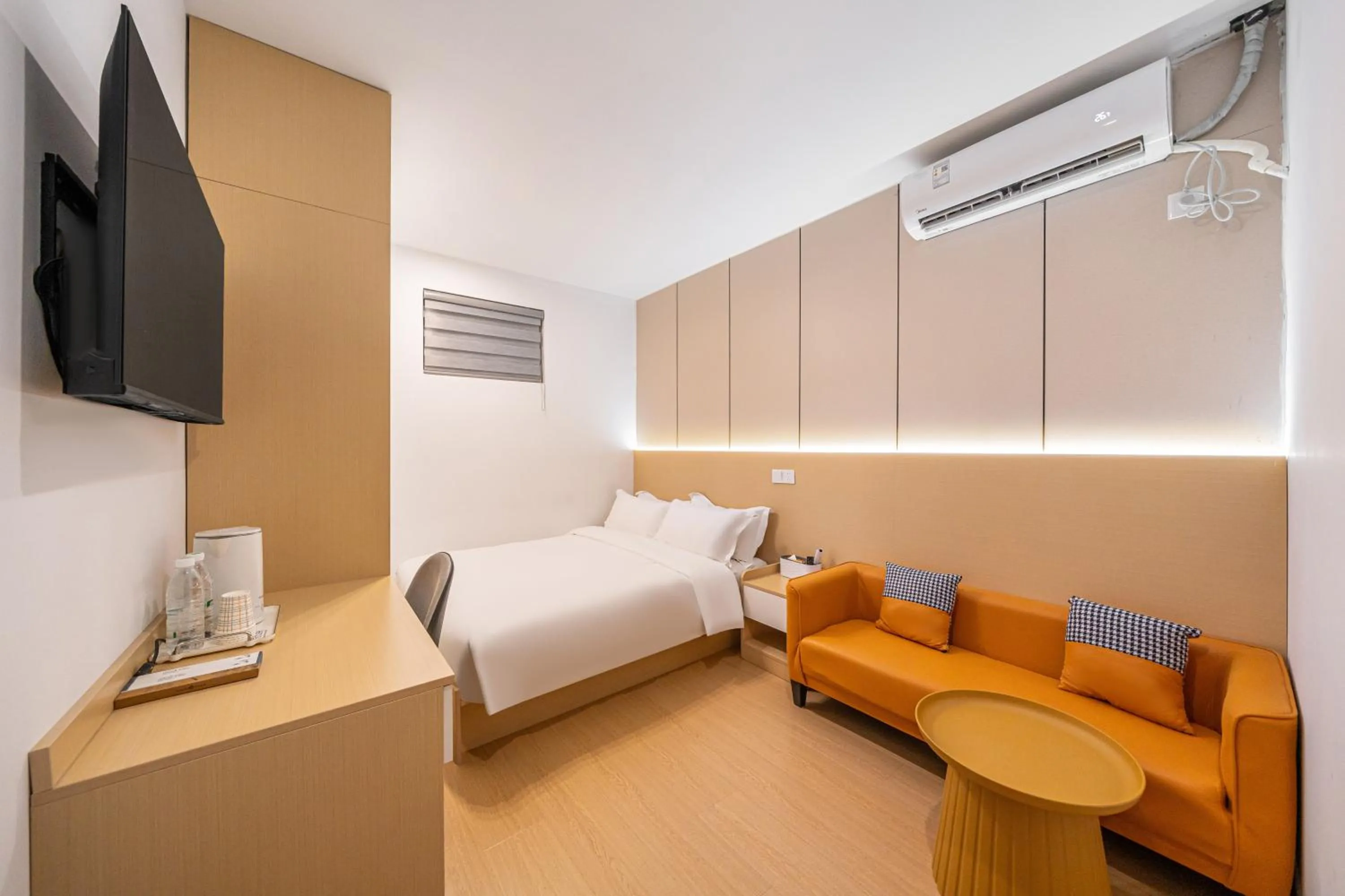 Bed in Shanghai Chuxin Qicheng Hotel Shanghai International Tourism Resort