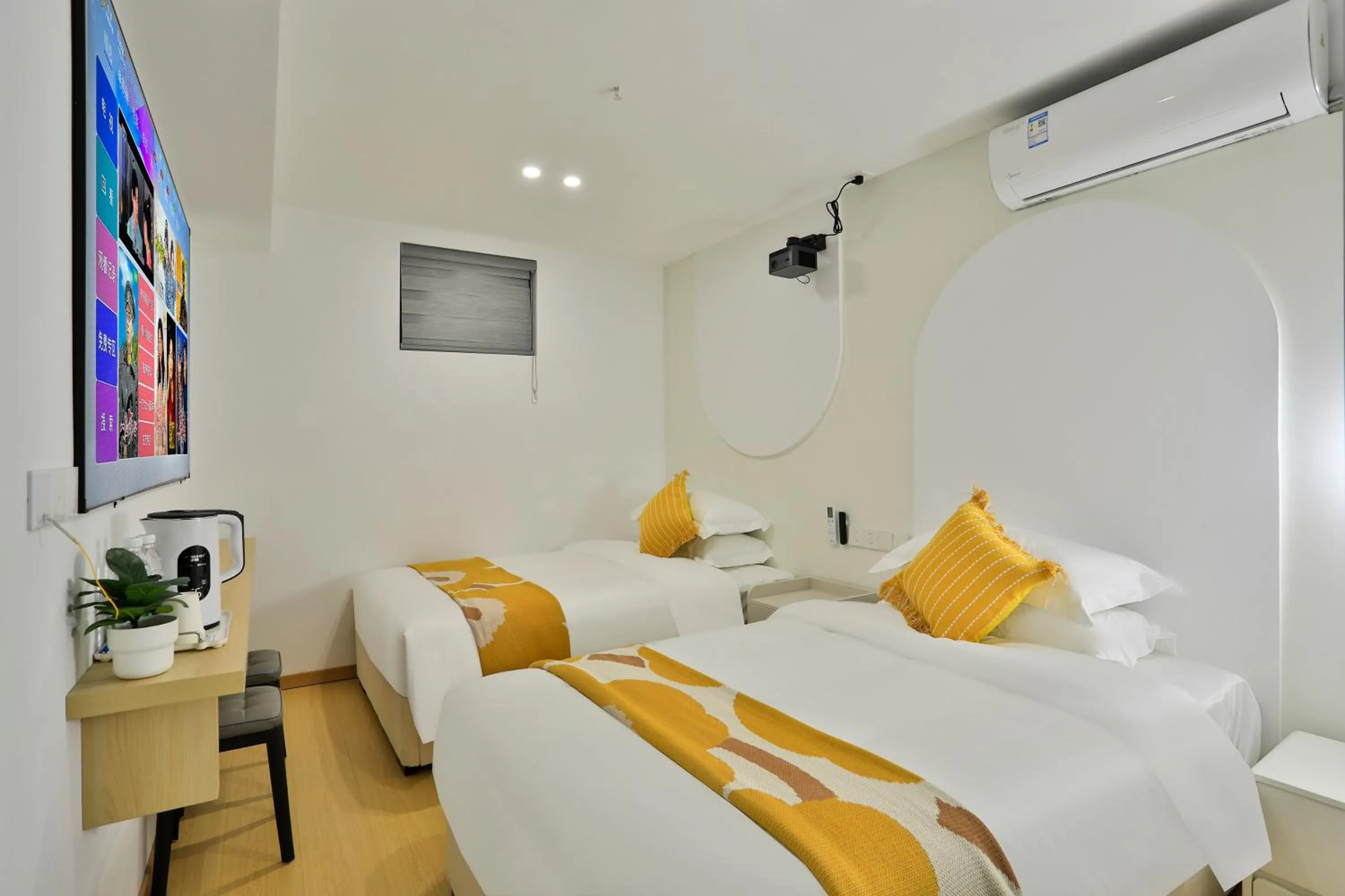 Bed in Shanghai Chuxin Qicheng Hotel Shanghai International Tourism Resort
