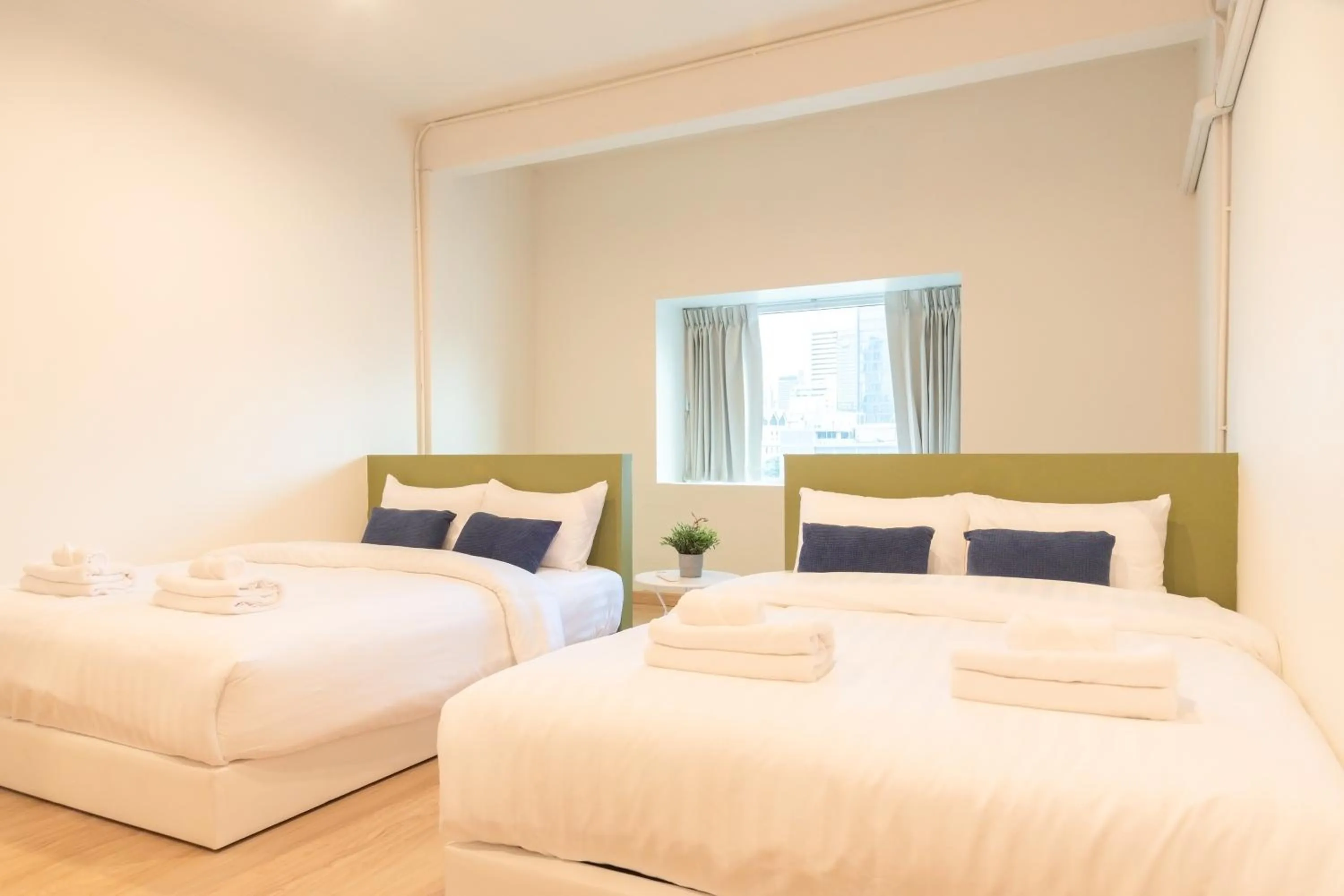 Bed in Samyan Story Boutique Hotel