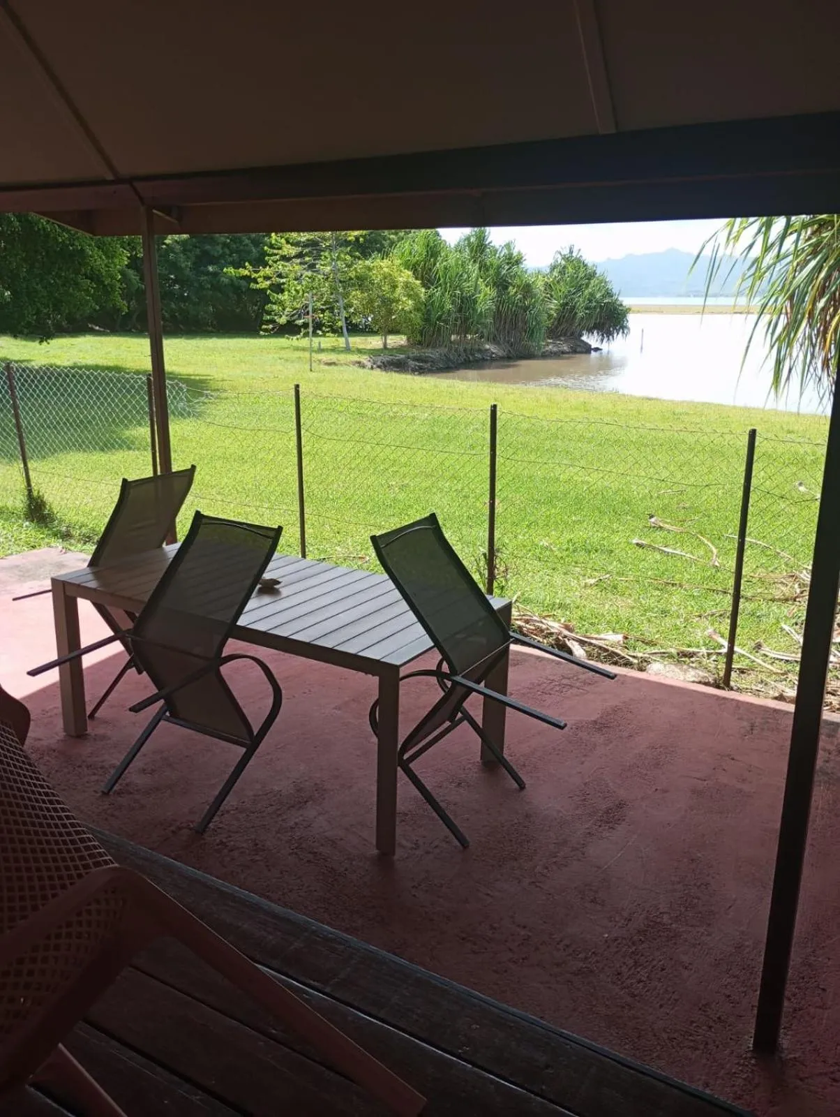 Patio in Raiatea Airport Bungalow