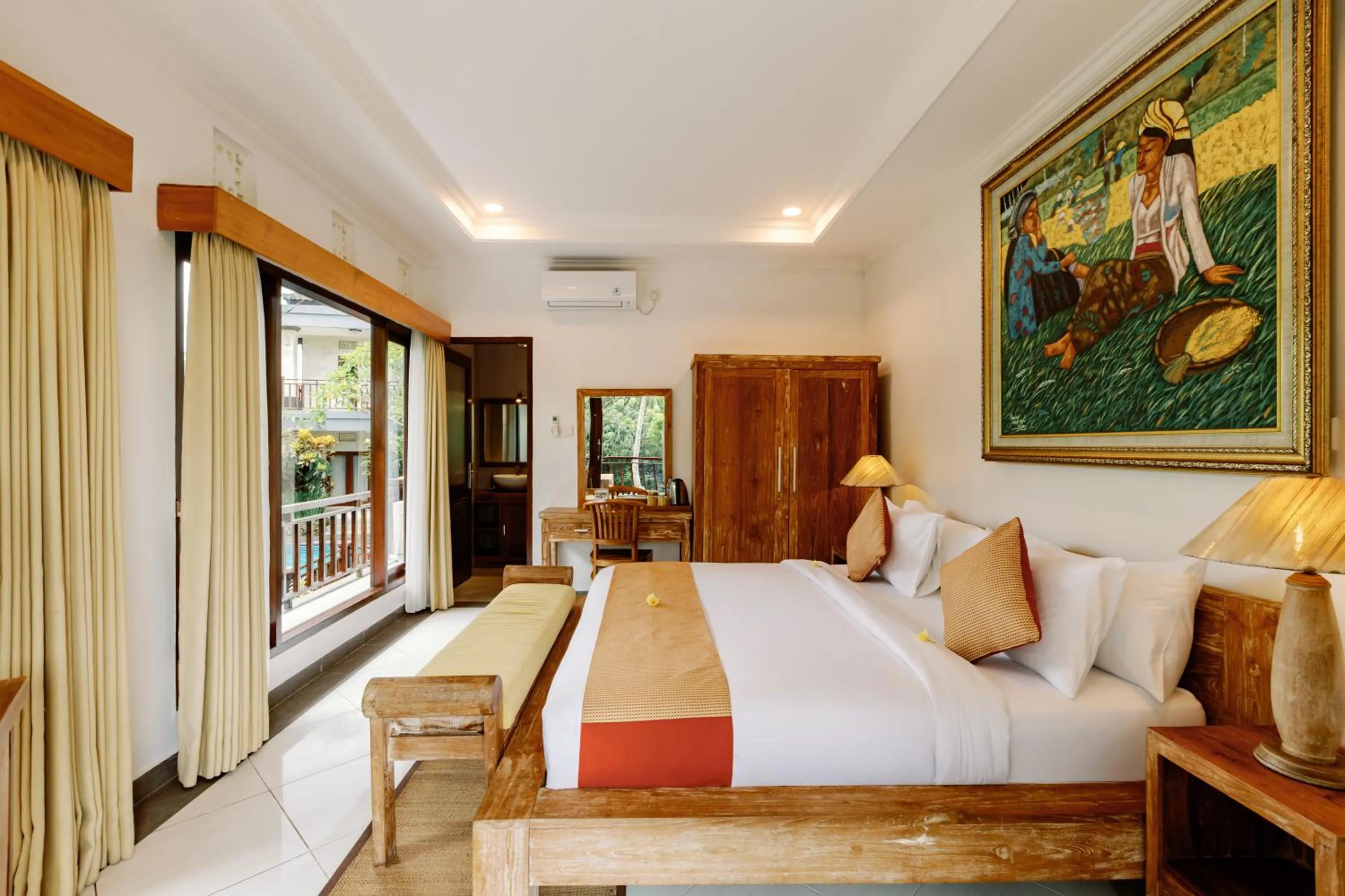 View (from property/room), Bed in Puri Payogan Villa