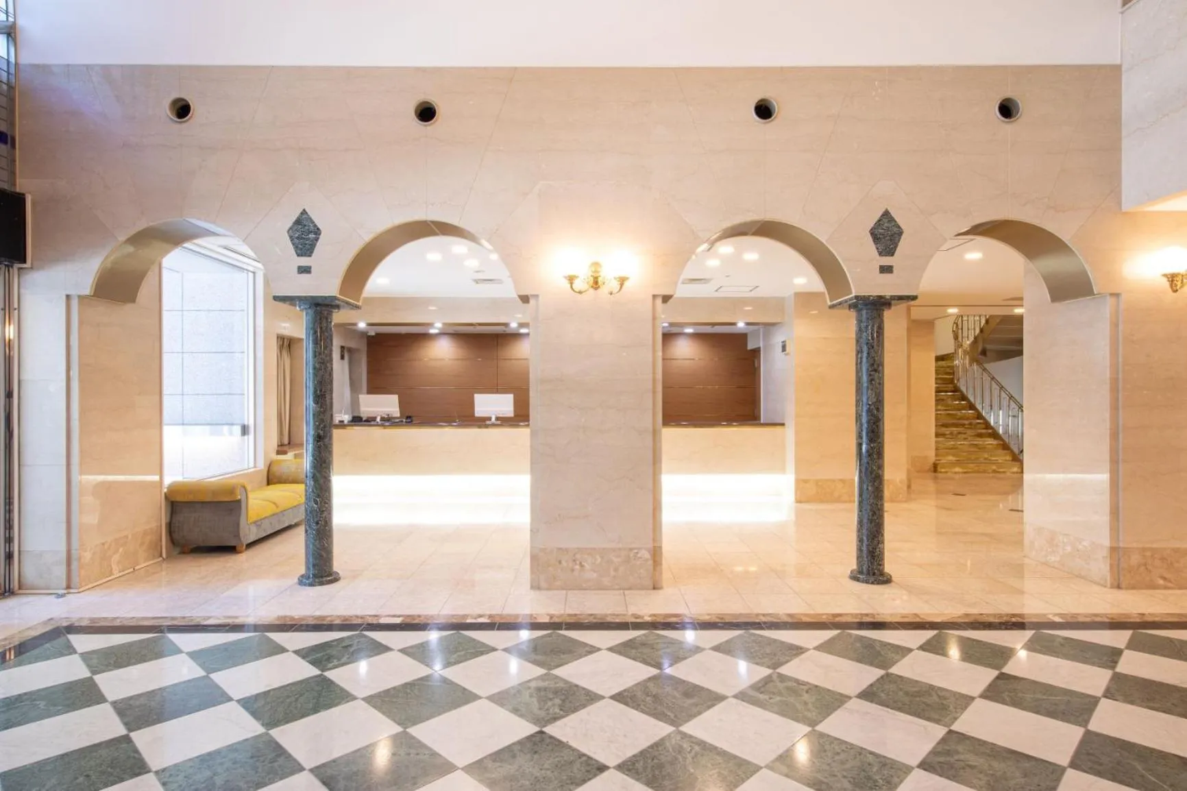 Lobby or reception in ART HOTEL Miyazaki Sky Tower