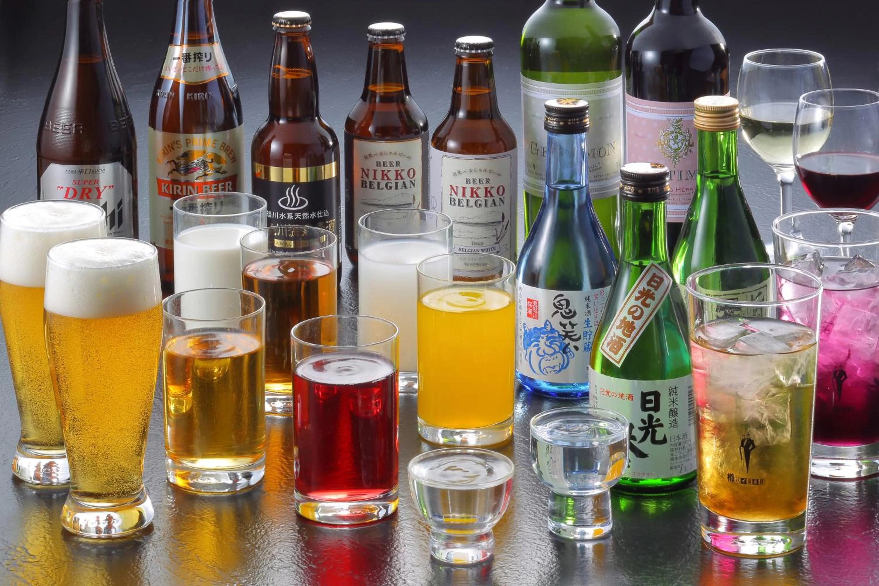 Food and drinks in Hotel Sunshine Kinugawa