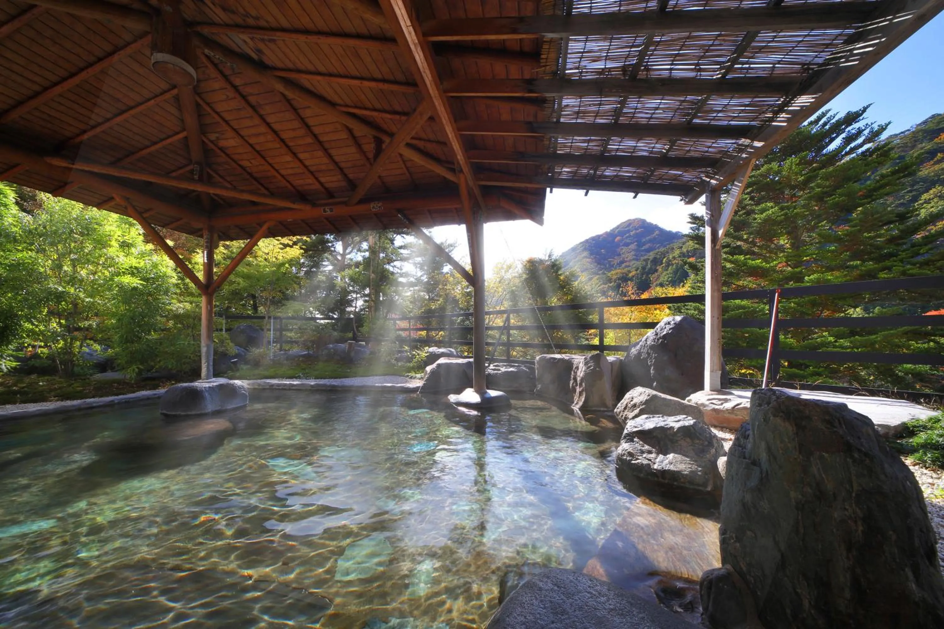 Hot Spring Bath in Hotel Sunshine Kinugawa