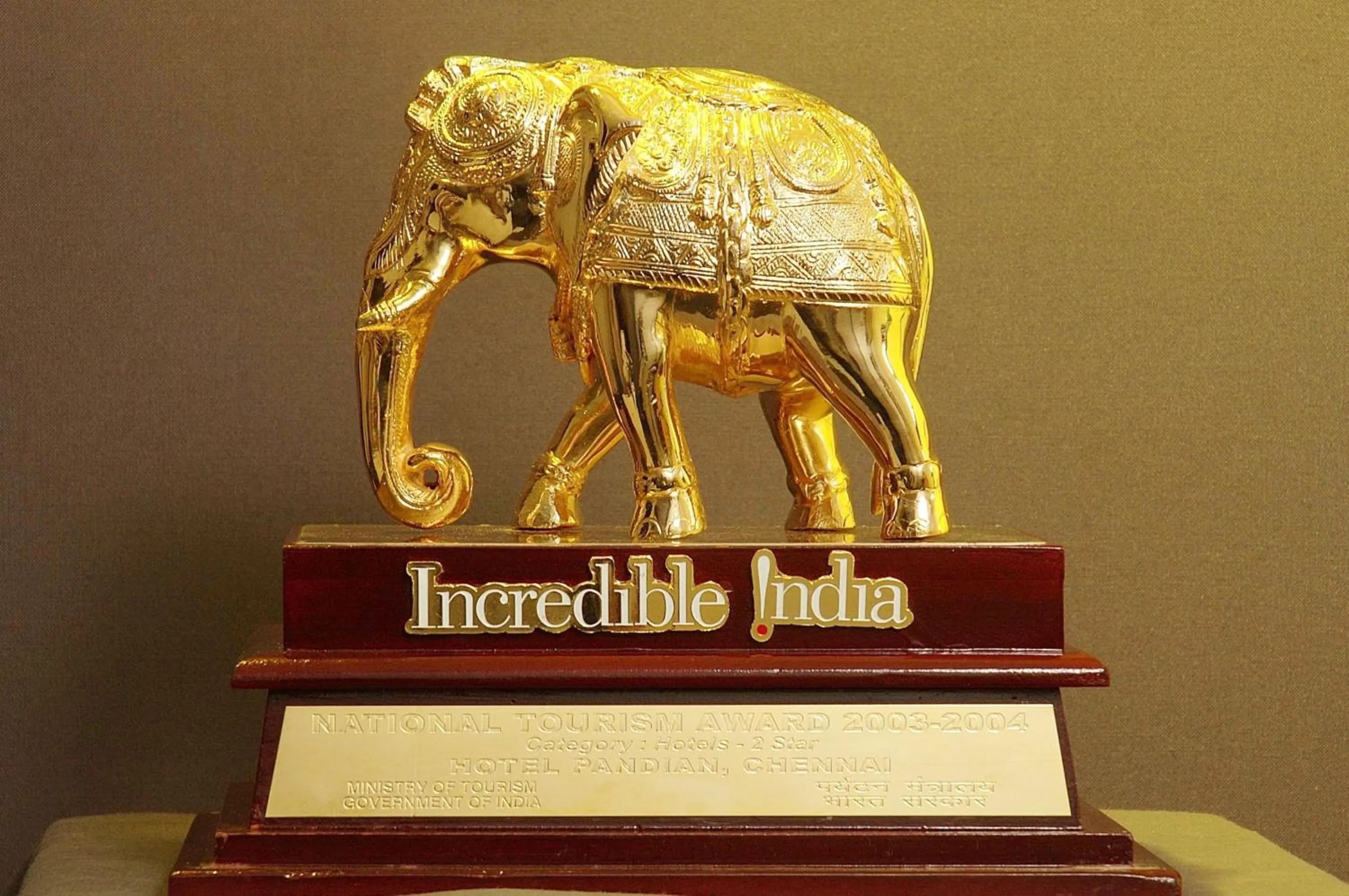 Decorative detail in Hotel Pandian