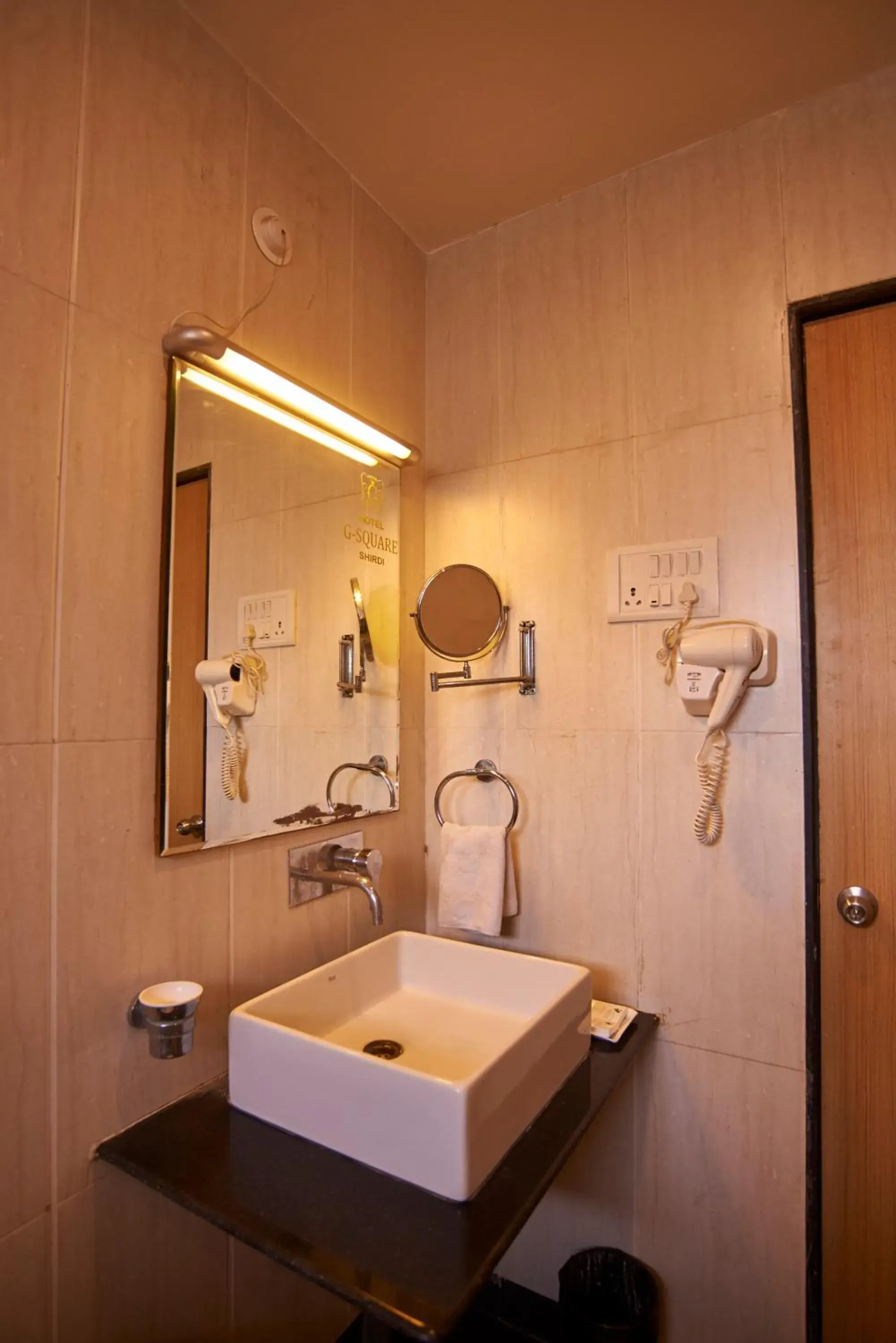 Bathroom in Hotel G-Square - Shirdi Bathroom in Hotel G-Square - Shirdi