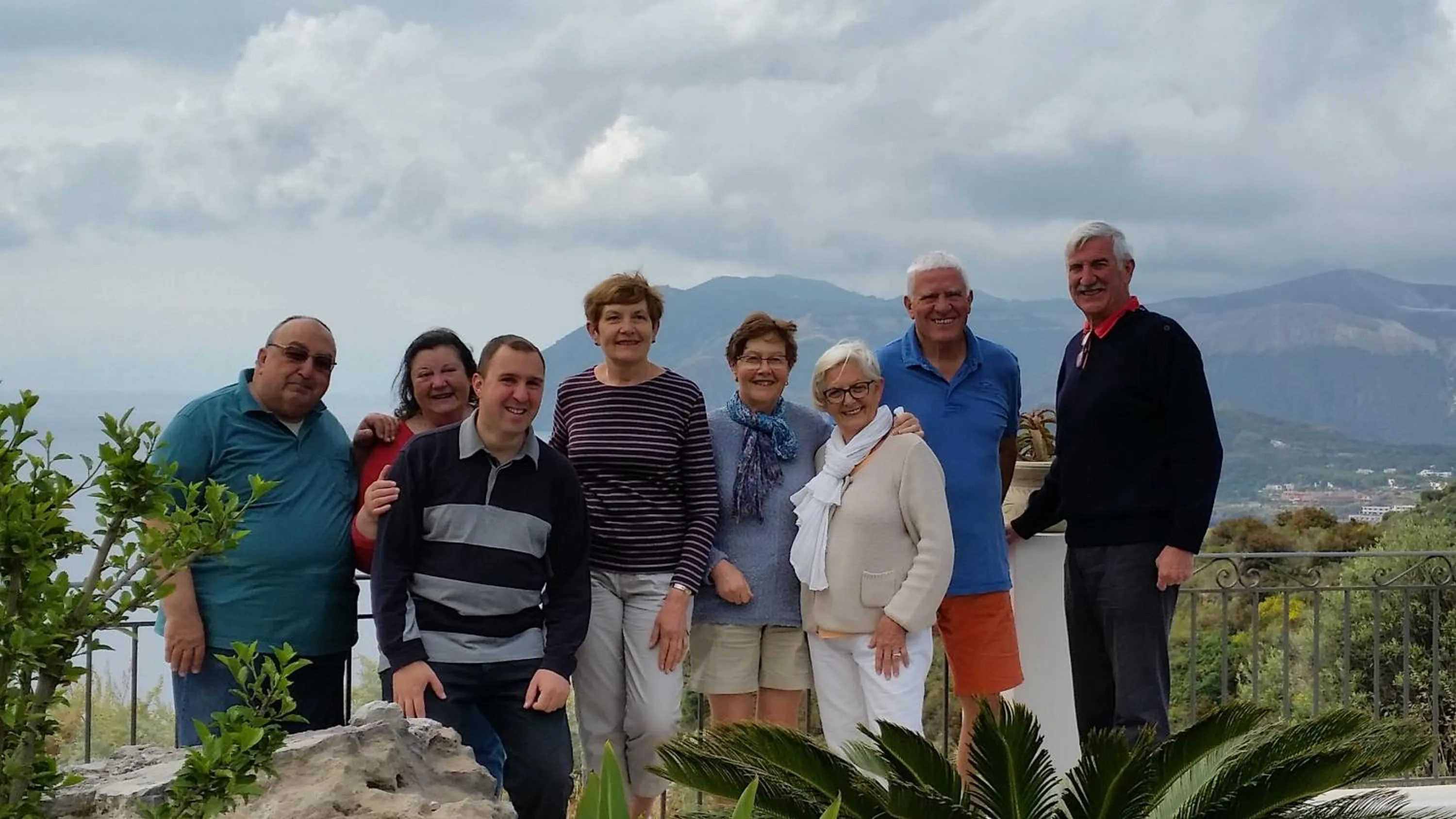 group of guests in B&B Villa Maristella