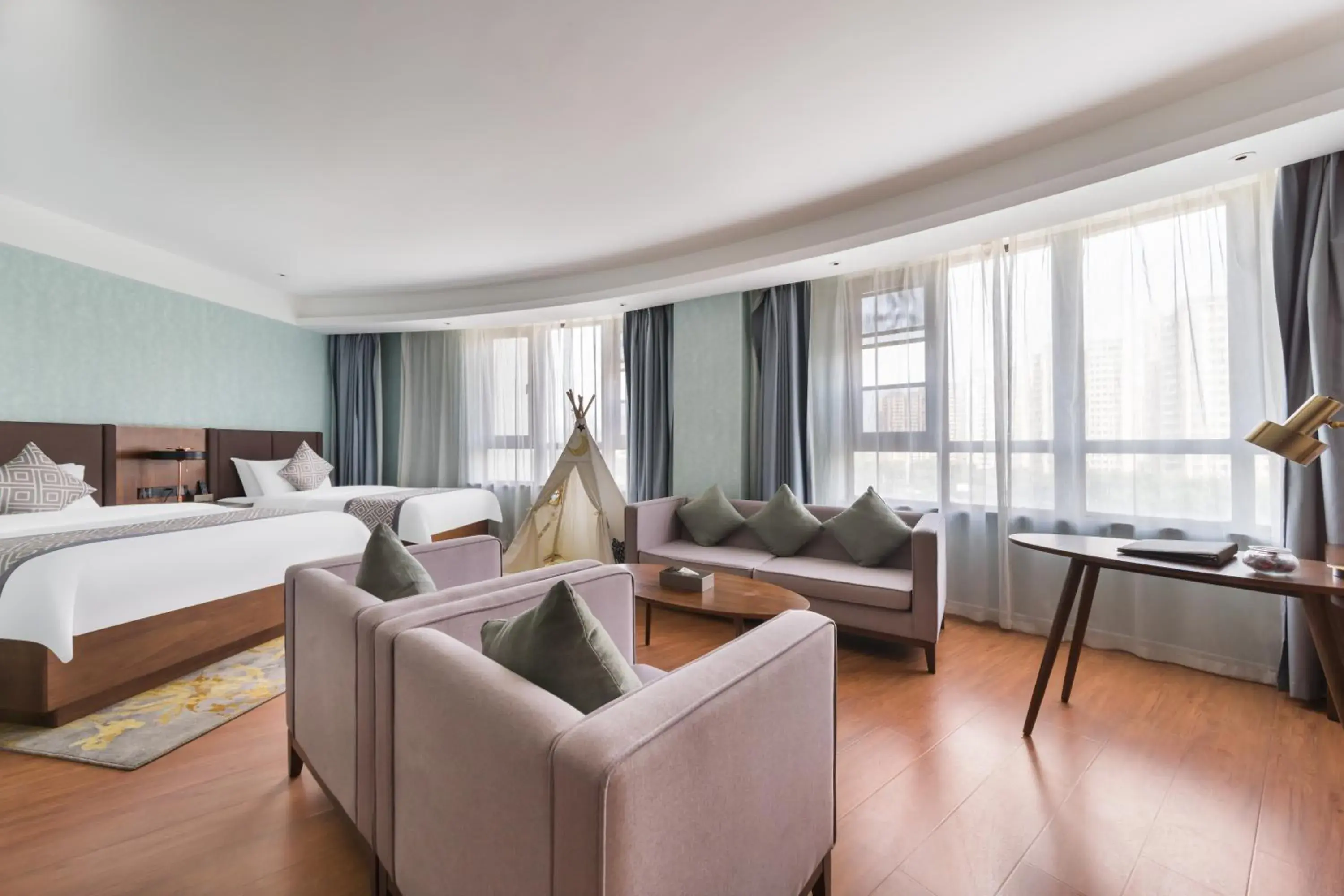 Photo of the whole room in GeMei Hotel Luoyang Longmen High-speed Railway Station Photo of the whole room in GeMei Hotel Luoyang Longmen High-speed Railway Station