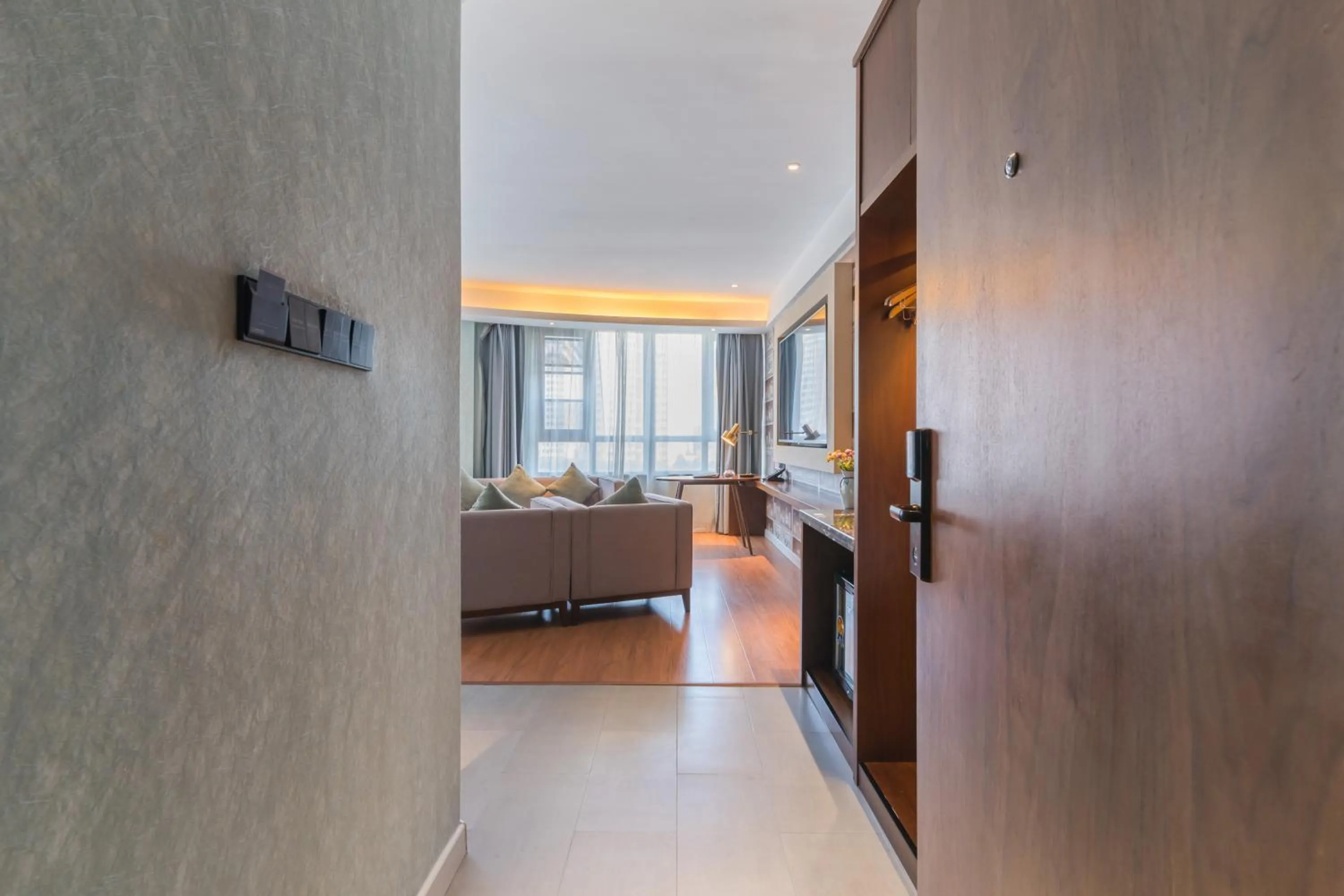 Living room in GeMei Hotel Luoyang Longmen High-speed Railway Station