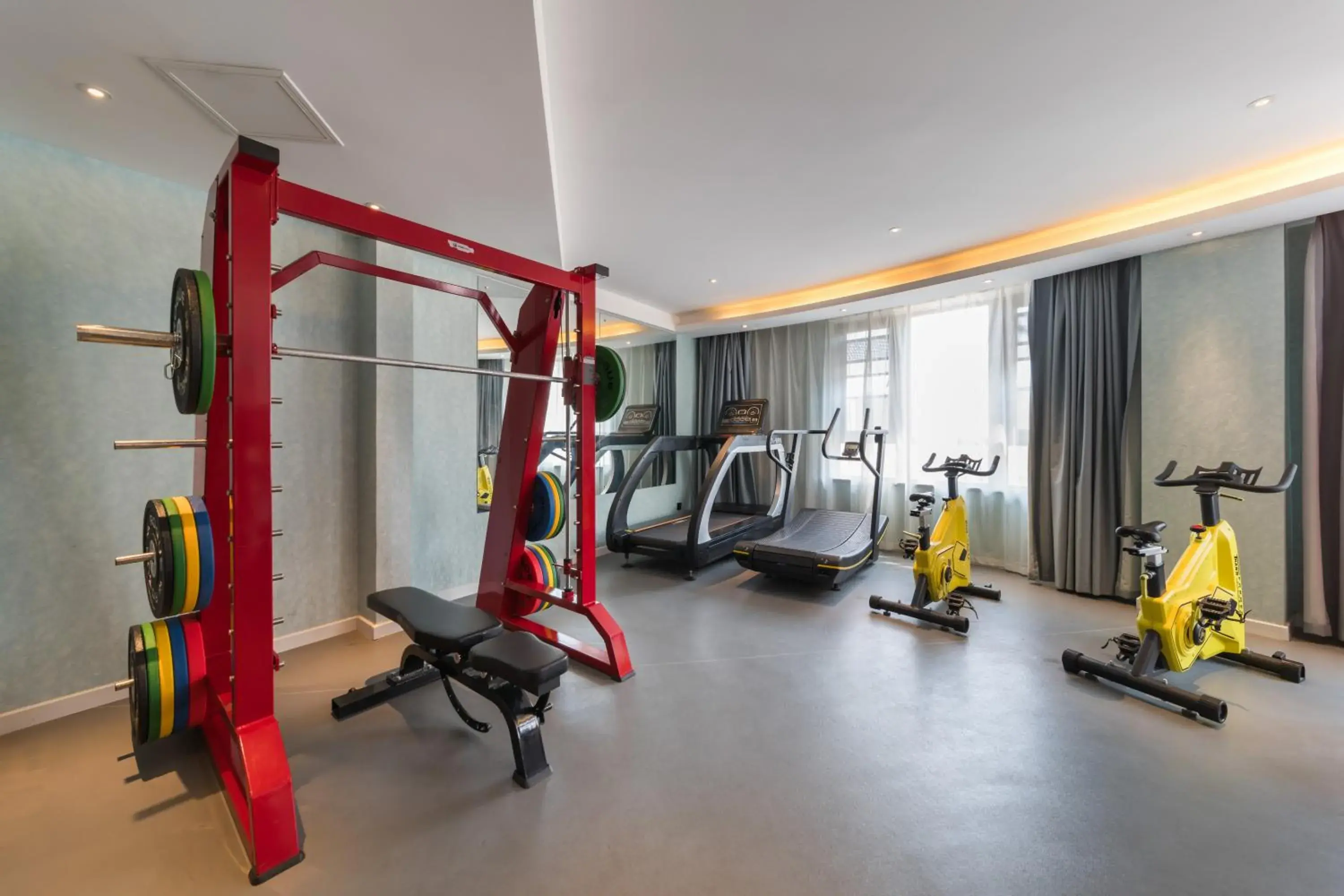 Fitness centre/facilities in GeMei Hotel Luoyang Longmen High-speed Railway Station Fitness centre/facilities in GeMei Hotel Luoyang Longmen High-speed Railway Station