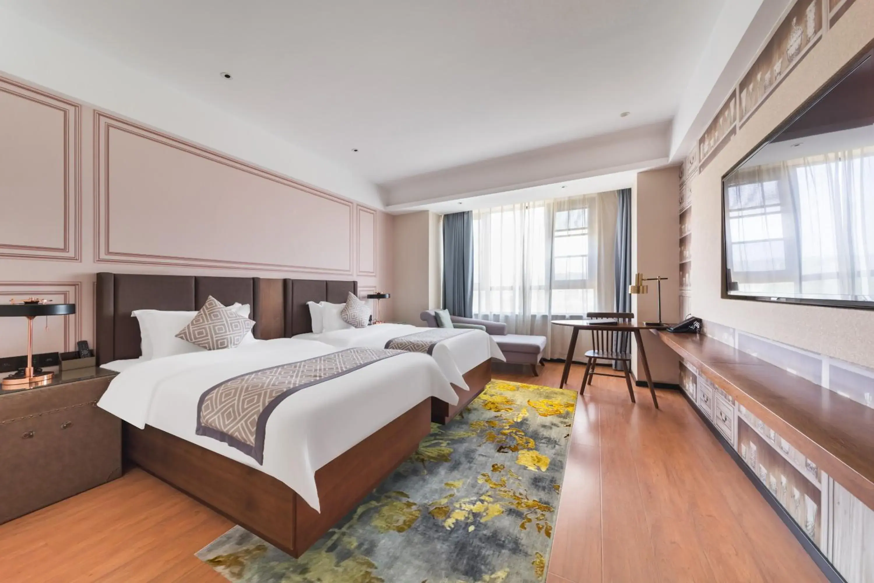 Bedroom in GeMei Hotel Luoyang Longmen High-speed Railway Station Bedroom in GeMei Hotel Luoyang Longmen High-speed Railway Station