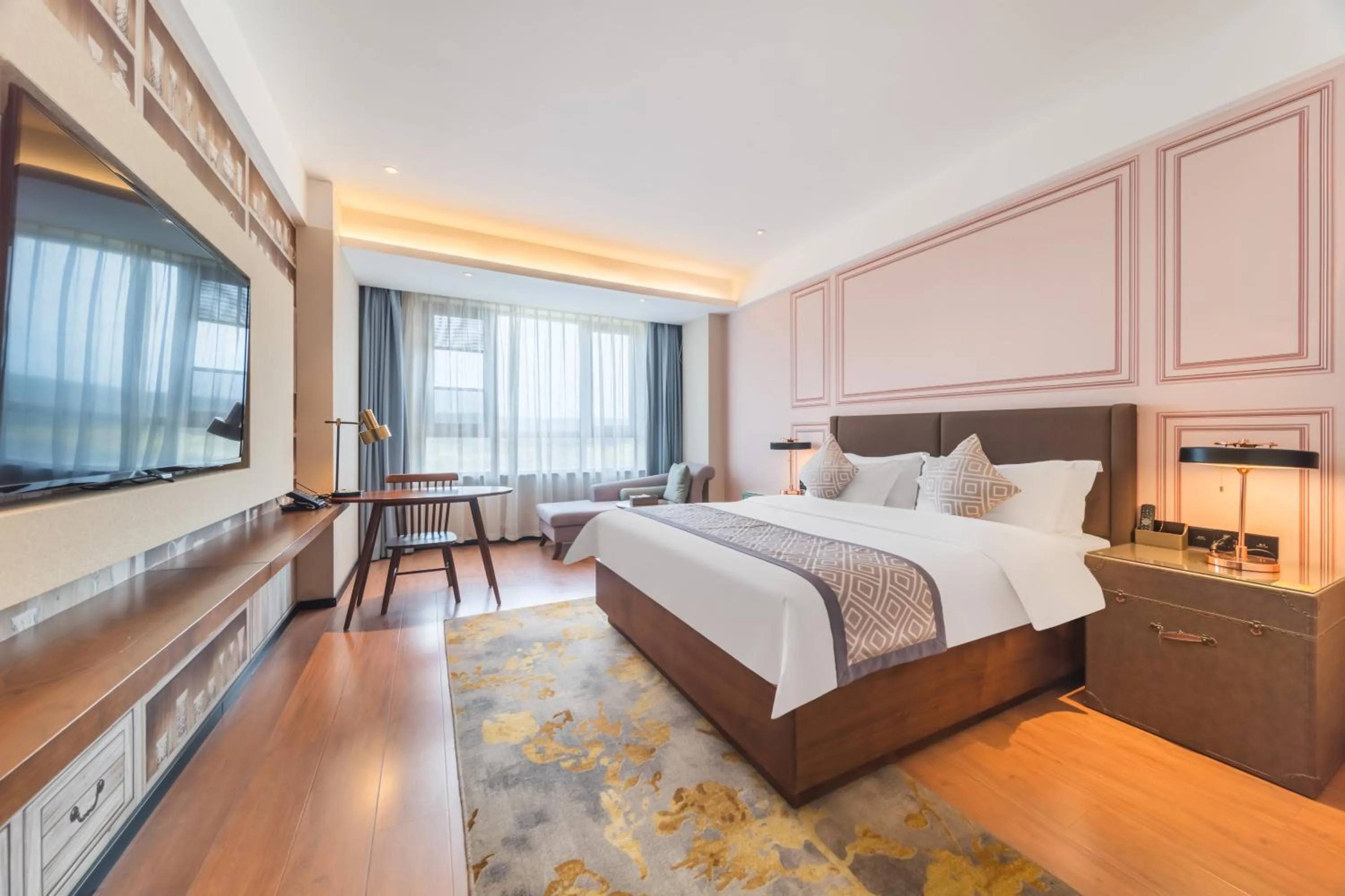 Photo of the whole room in GeMei Hotel Luoyang Longmen High-speed Railway Station