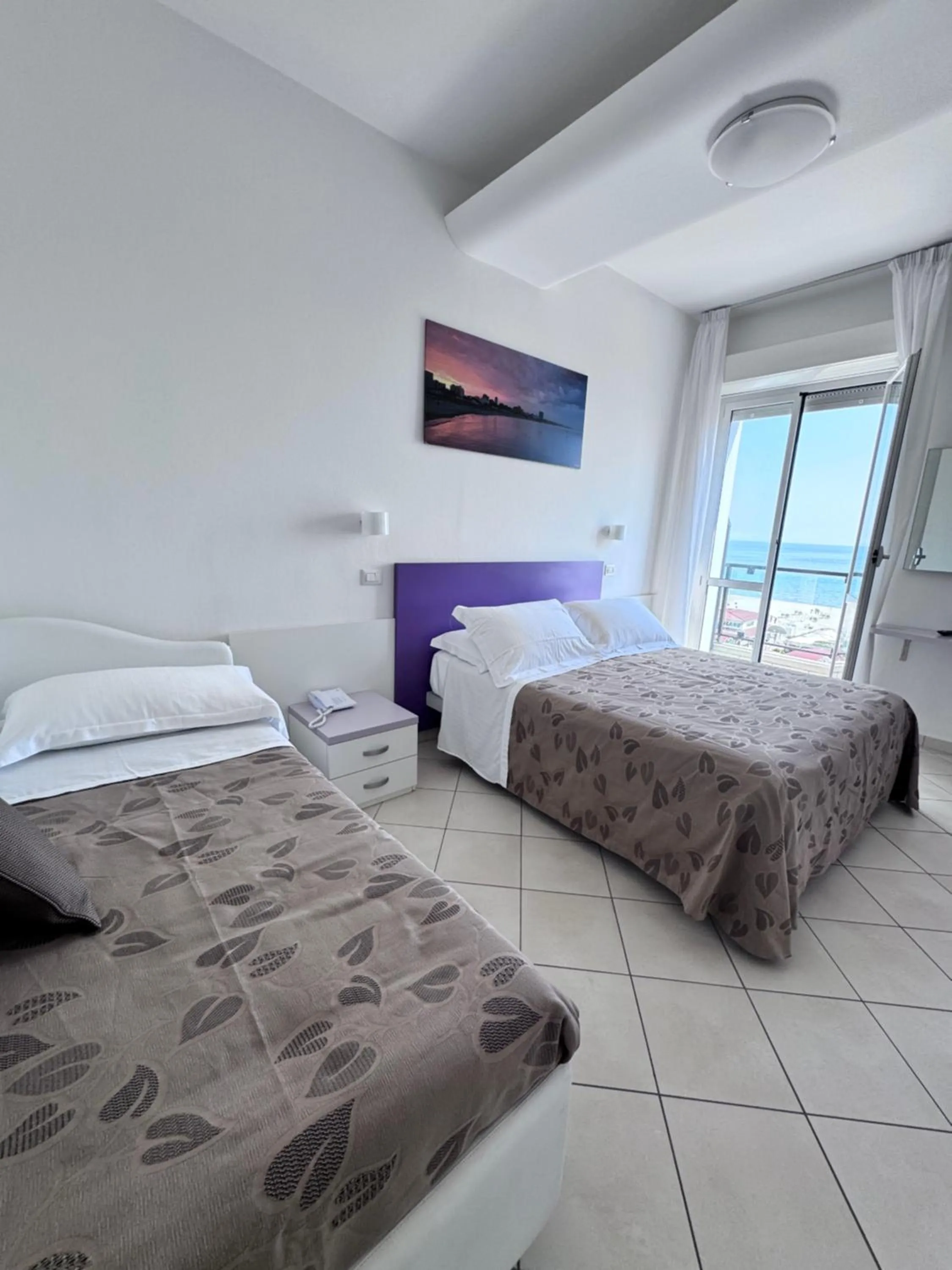View (from property/room), Bed in Hotel Baya - in centro, sul mare