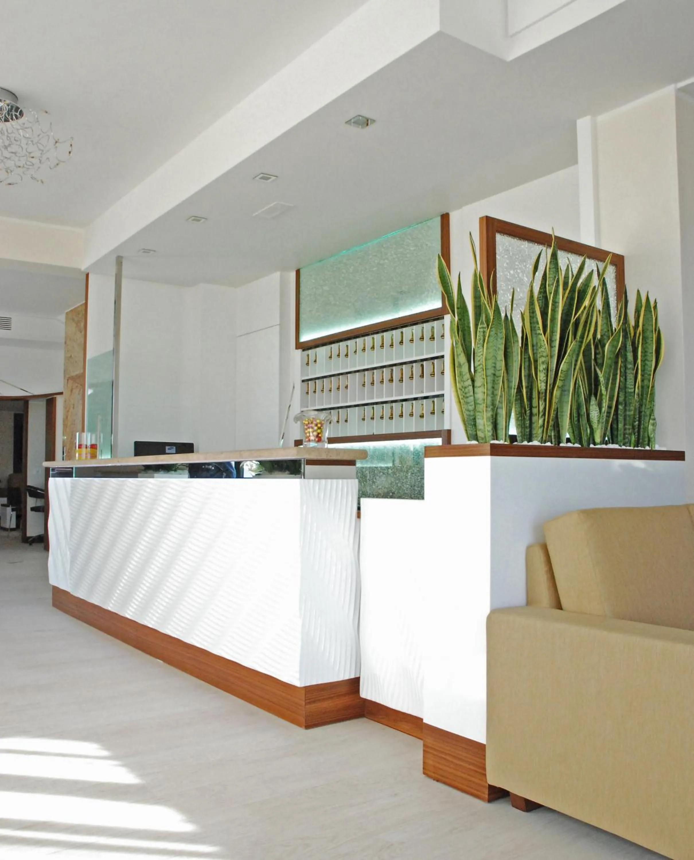 Lobby or reception in Hotel Baya - in centro, sul mare