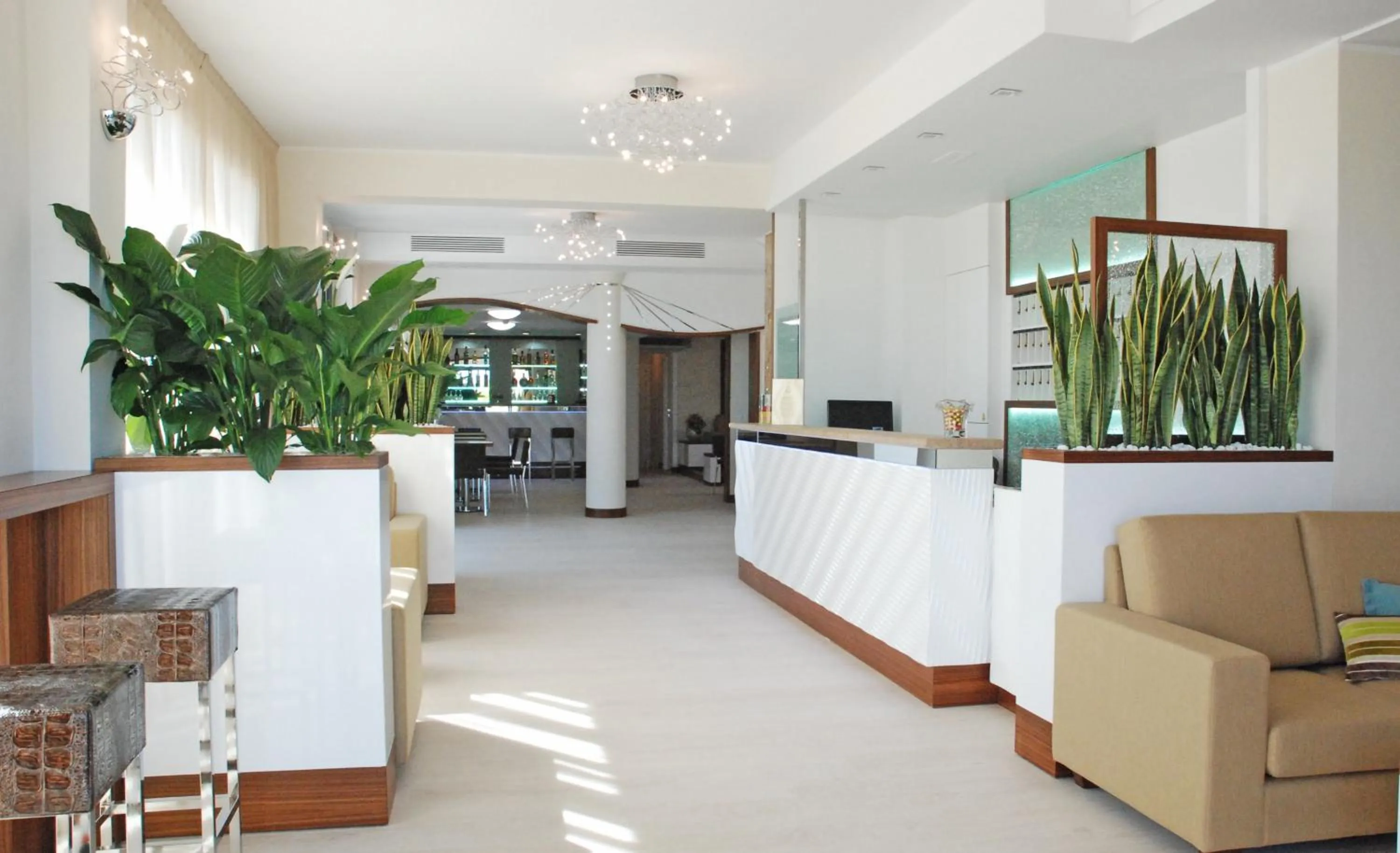 Lobby or reception in Hotel Baya - in centro, sul mare