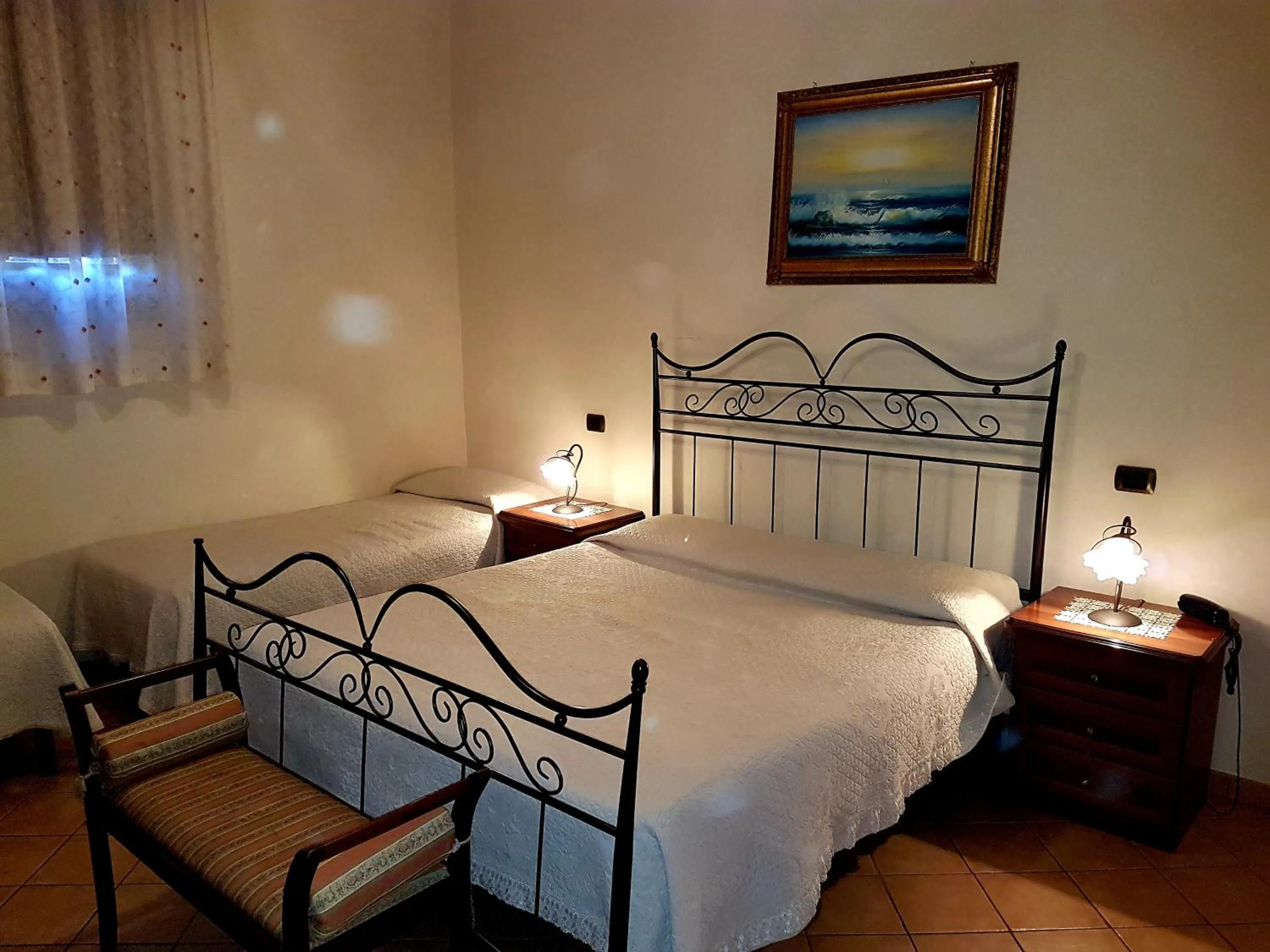 Bed in Hotel Scalinatella