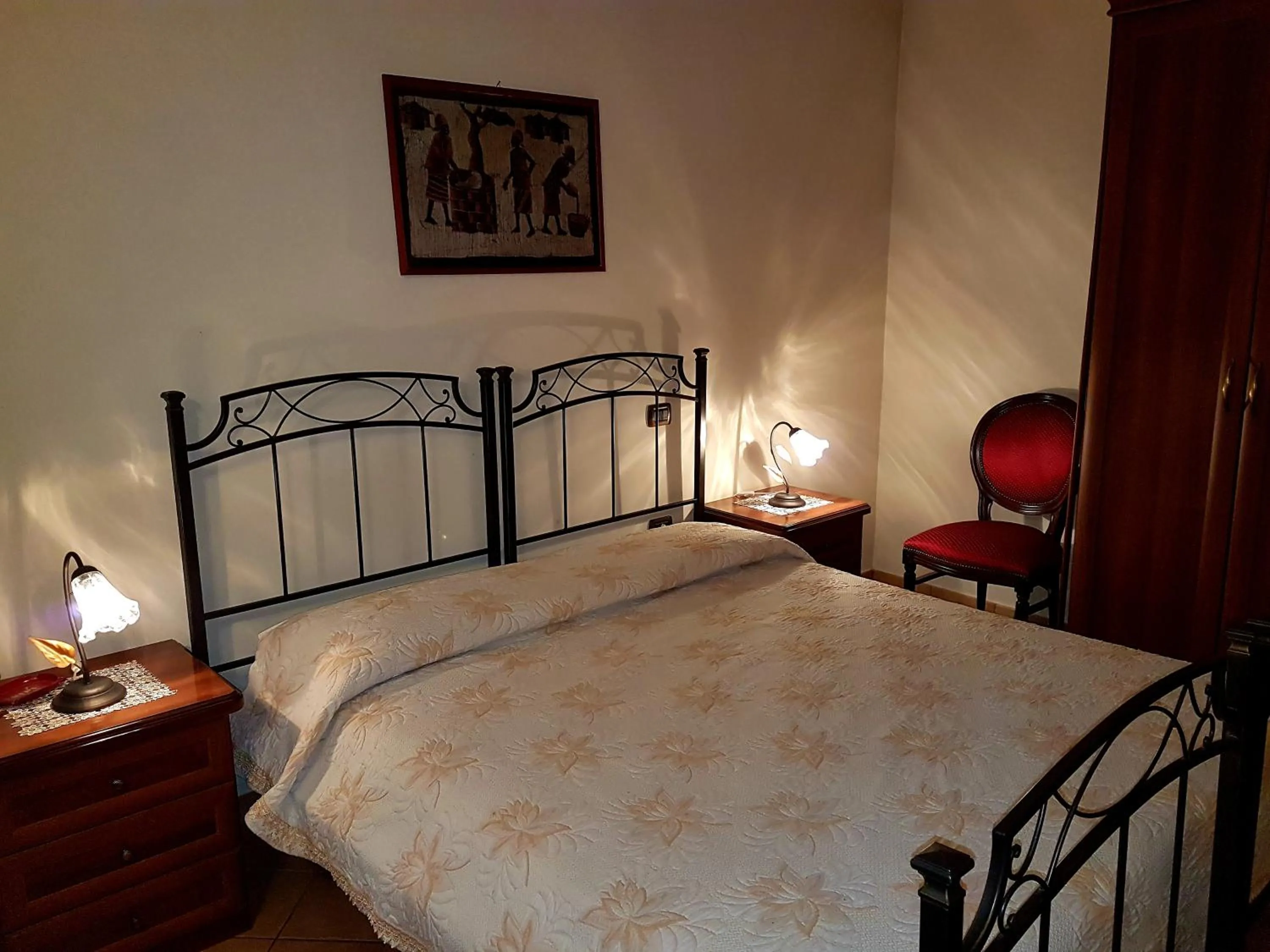 Bed in Hotel Scalinatella