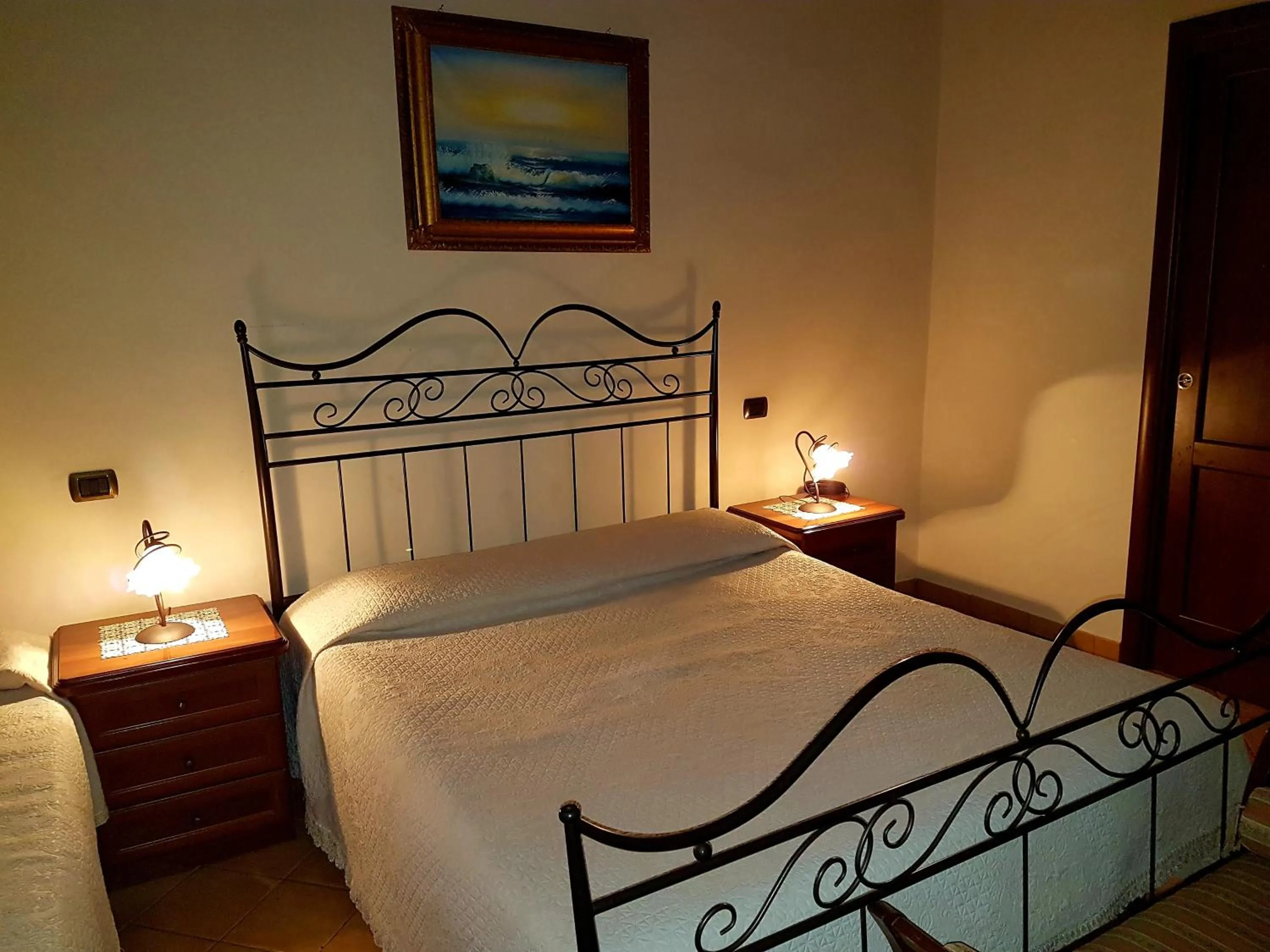 Bed in Hotel Scalinatella