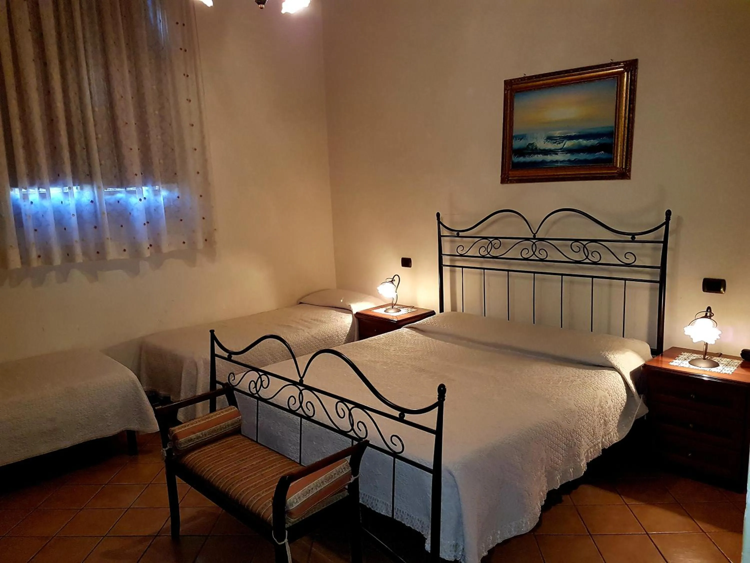 Bed in Hotel Scalinatella