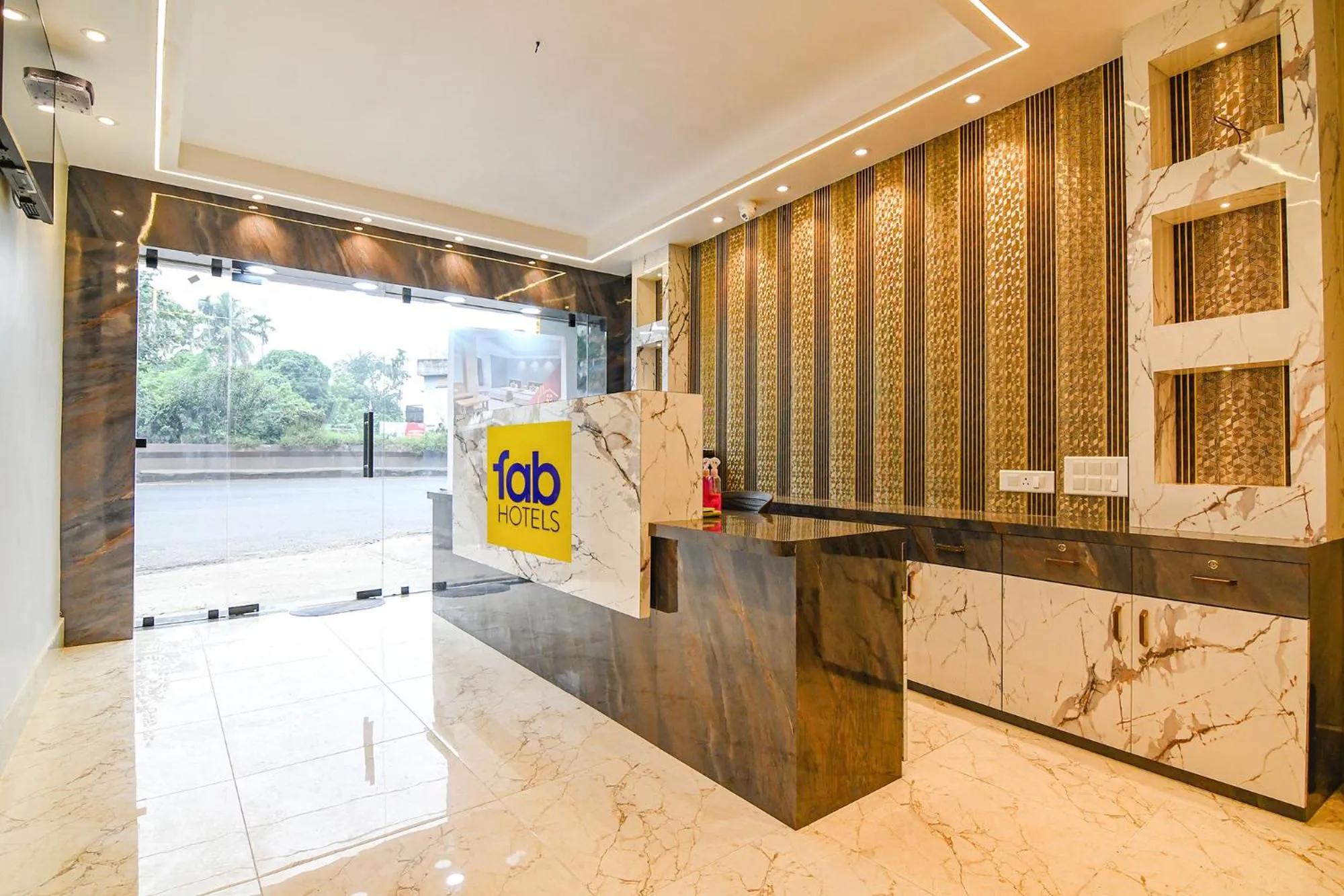 Lobby or reception in FabHotel JP - Nr Sataragachhi Railway Station