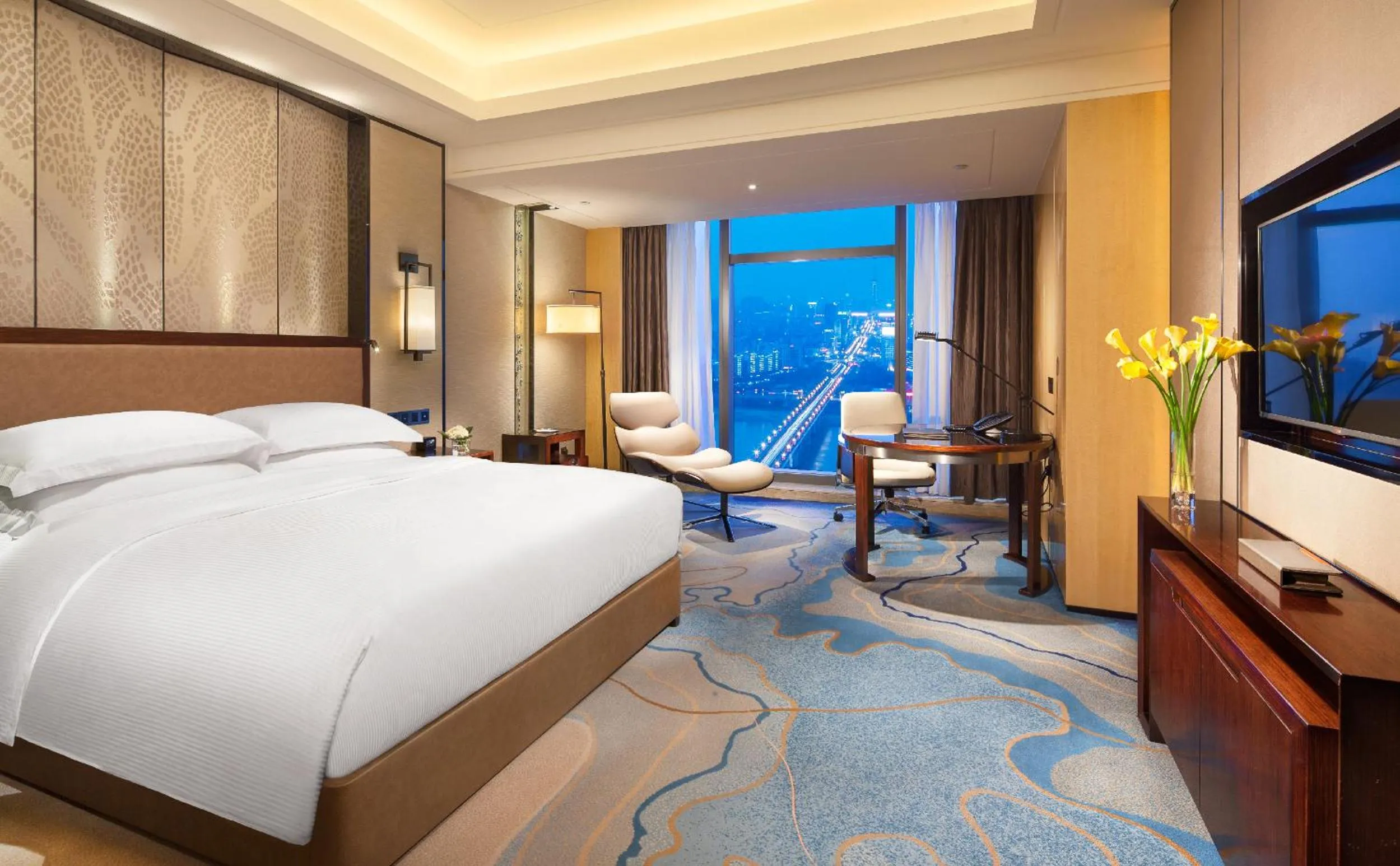 Bedroom, Bed in Hilton Zhuzhou