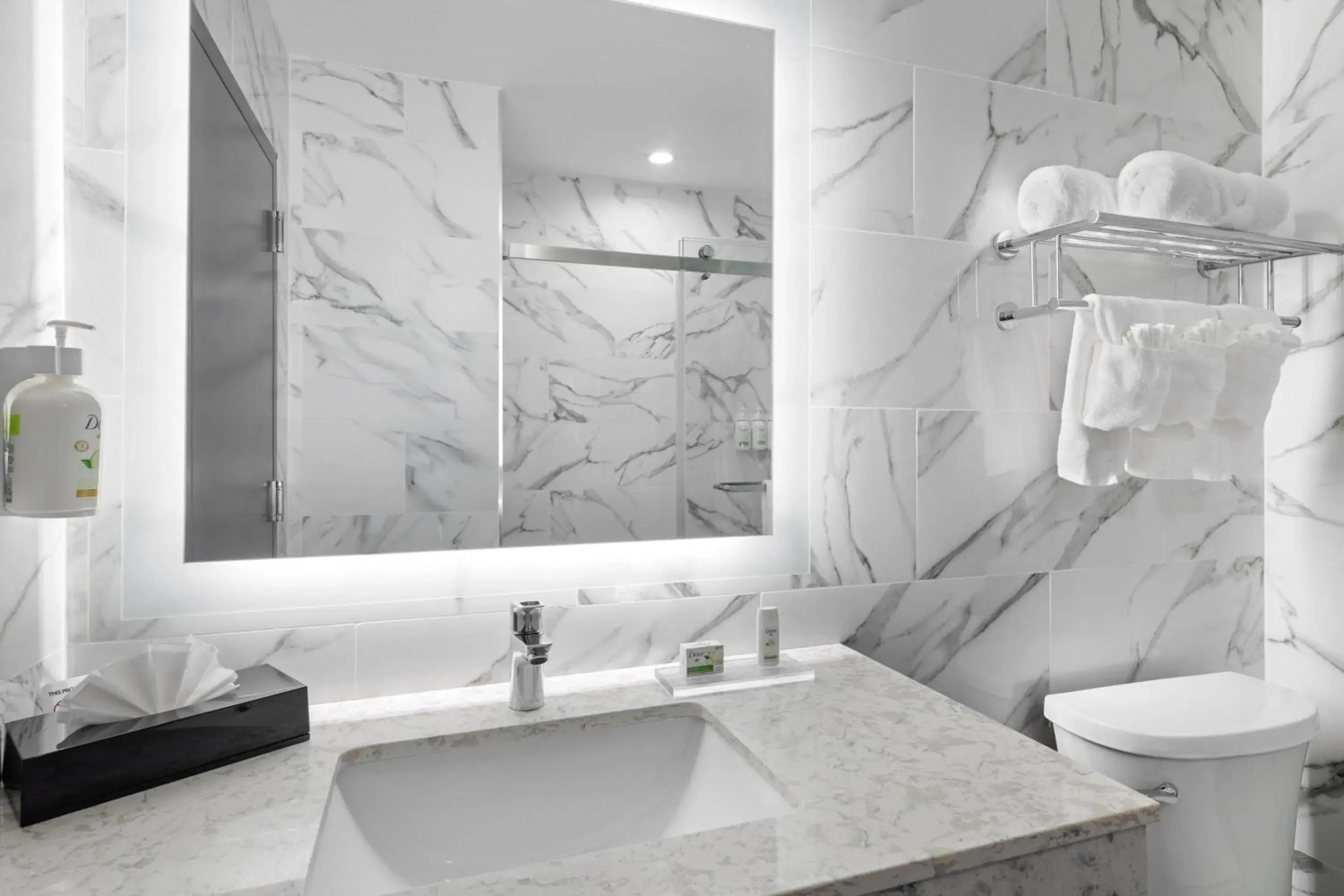 Bathroom in Ramada by Wyndham Brooklyn Near Flatbush Bathroom in Ramada by Wyndham Brooklyn Near Flatbush