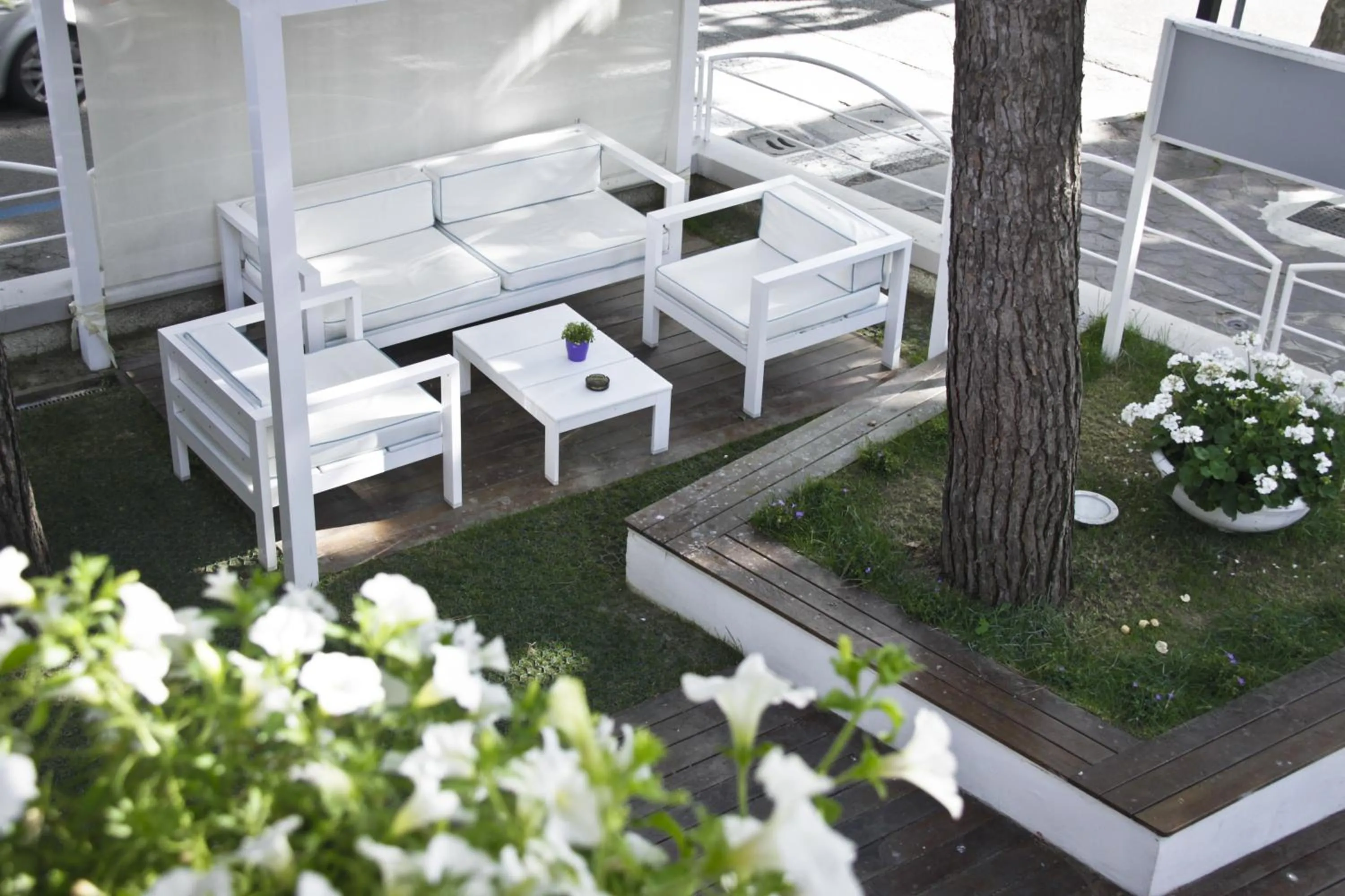 Patio in Hotel Prestigio