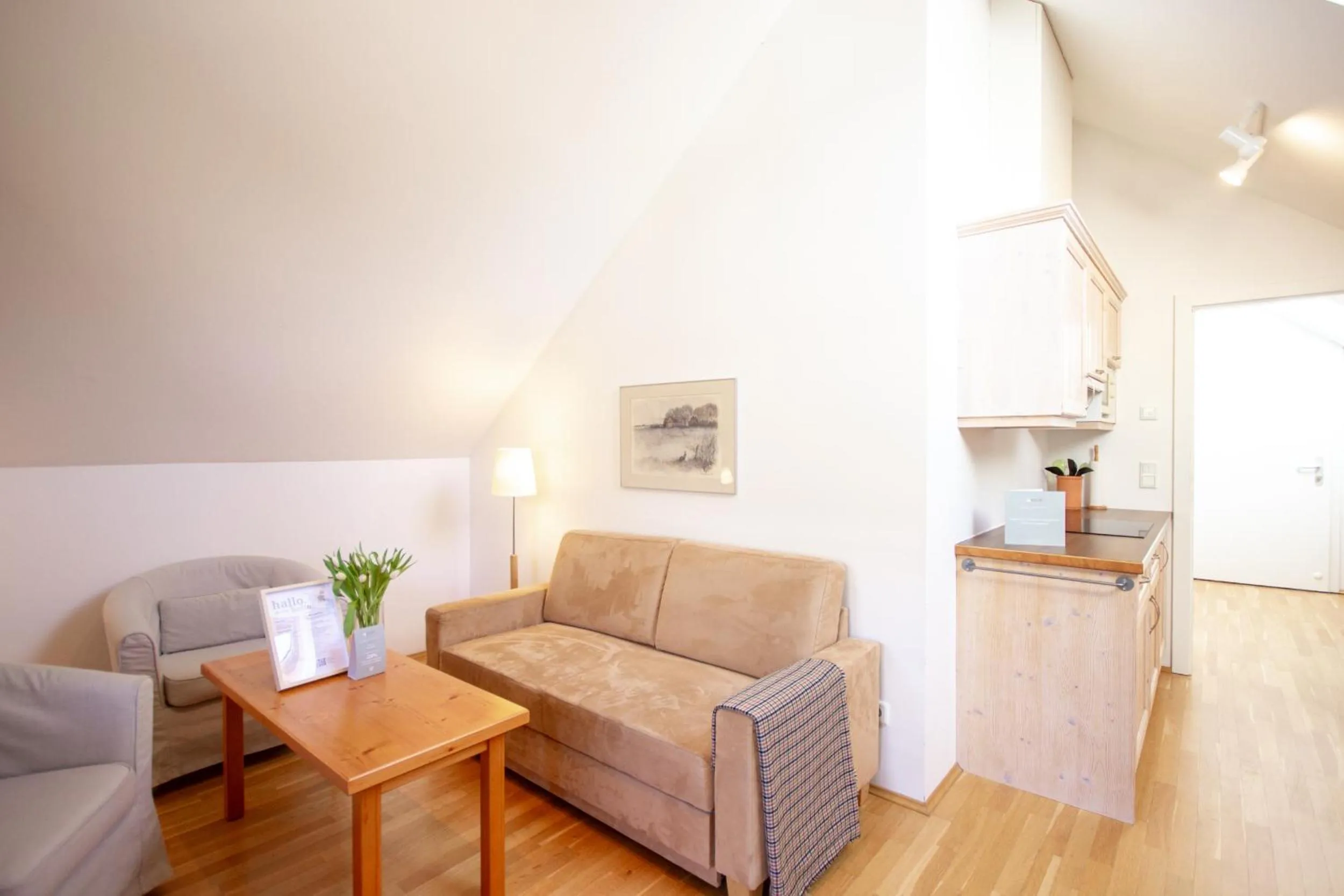 Kitchen or kitchenette in Appartements Stranach
