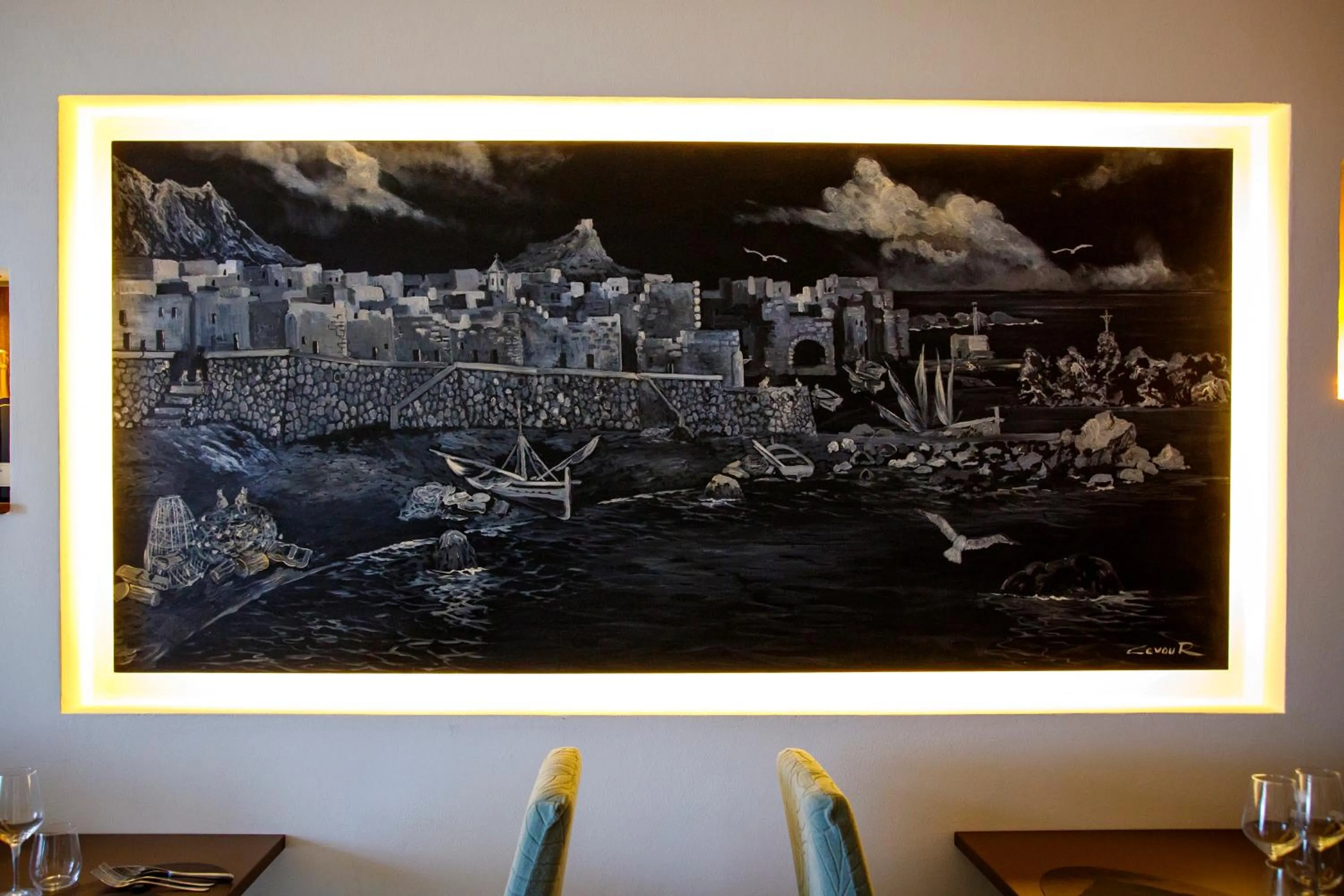 Restaurant/places to eat in Central Gallery Rooms- Palazzo D'Ali' Staiti XIX