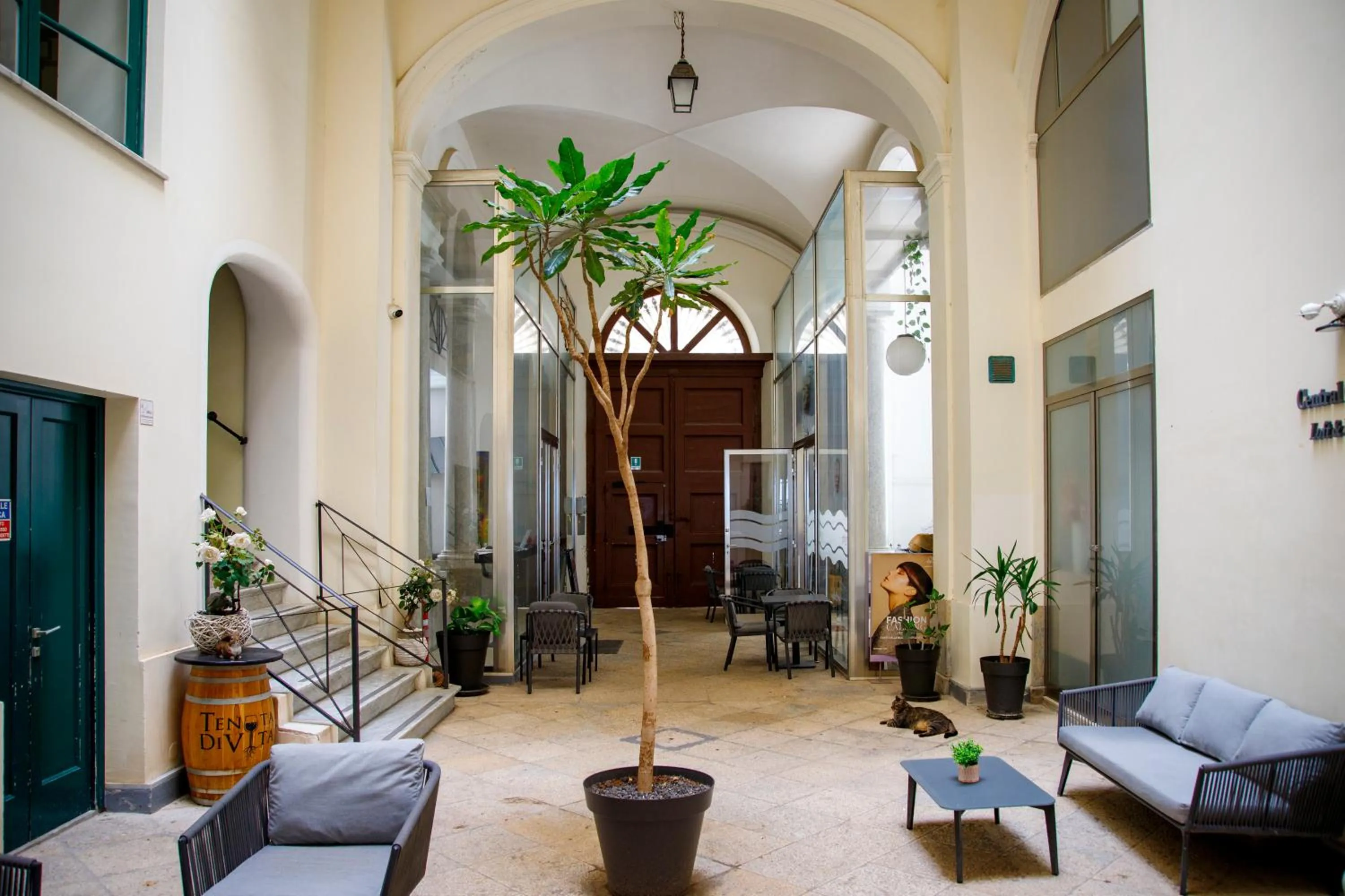 Patio in Central Gallery Rooms- Palazzo D'Ali' Staiti XIX