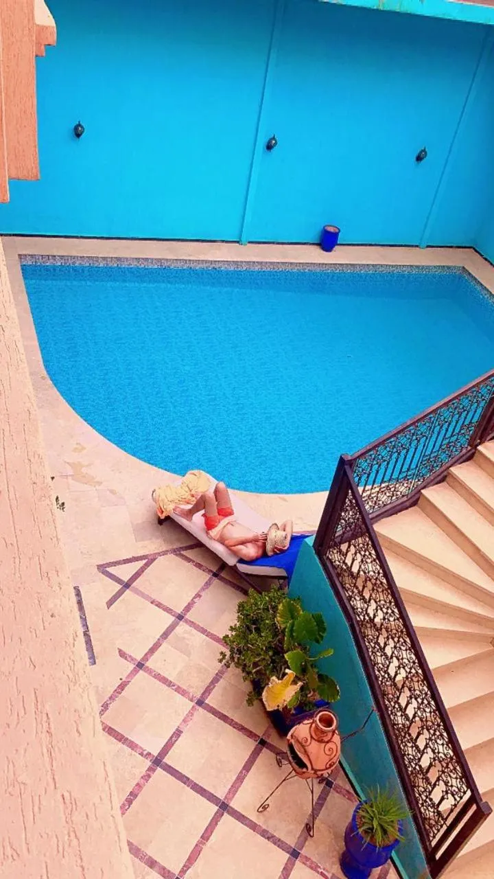 Swimming pool in Marrakech House