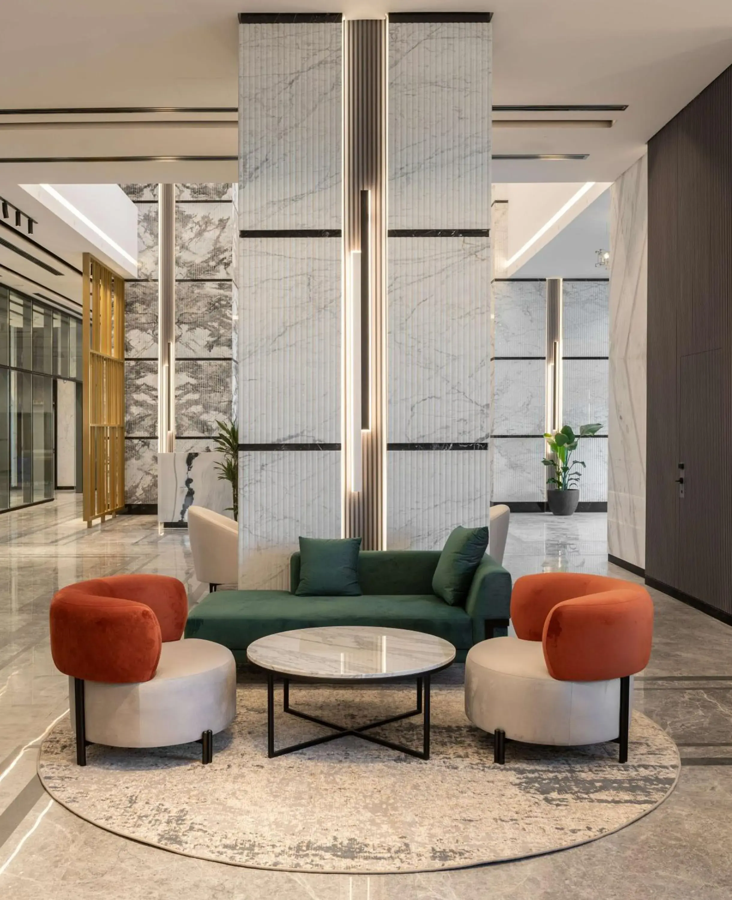 Lobby or reception in Park Inn by Radisson Hotel & Apartments Kuwait Lobby or reception in Park Inn by Radisson Hotel & Apartments Kuwait