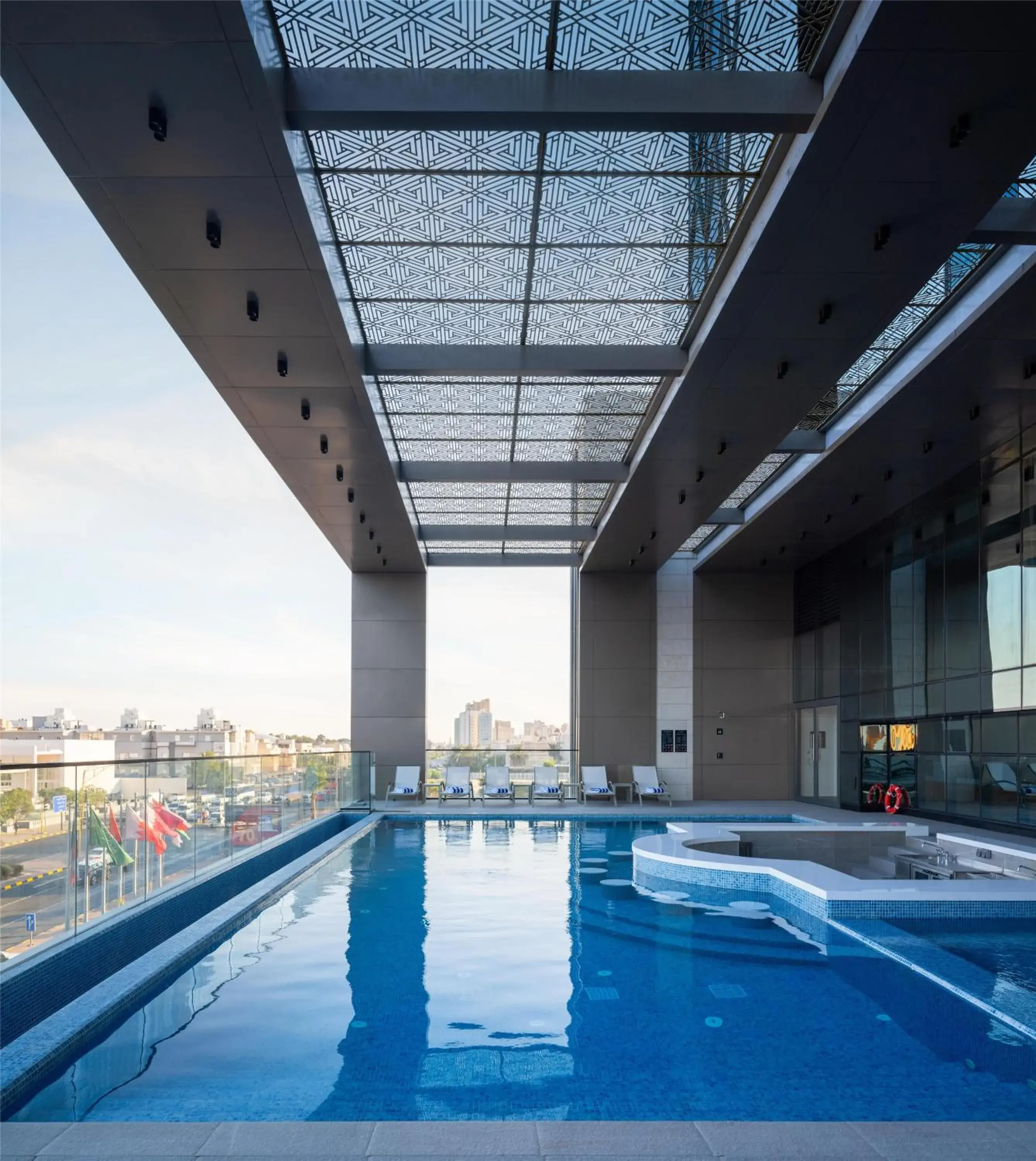 Pool view in Park Inn by Radisson Hotel & Apartments Kuwait Pool view in Park Inn by Radisson Hotel & Apartments Kuwait