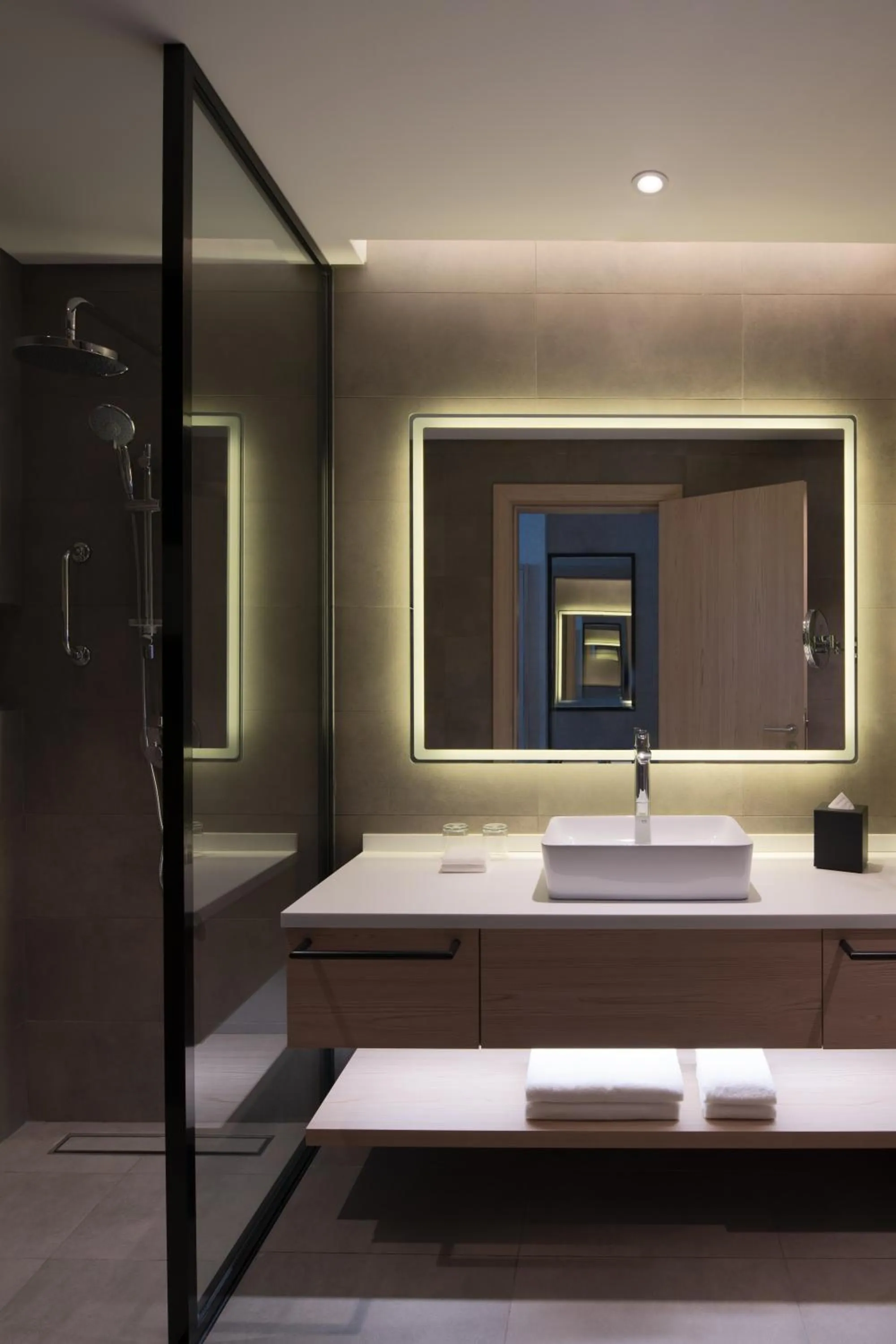 Bathroom, Bed in Park Inn by Radisson Hotel & Apartments Kuwait