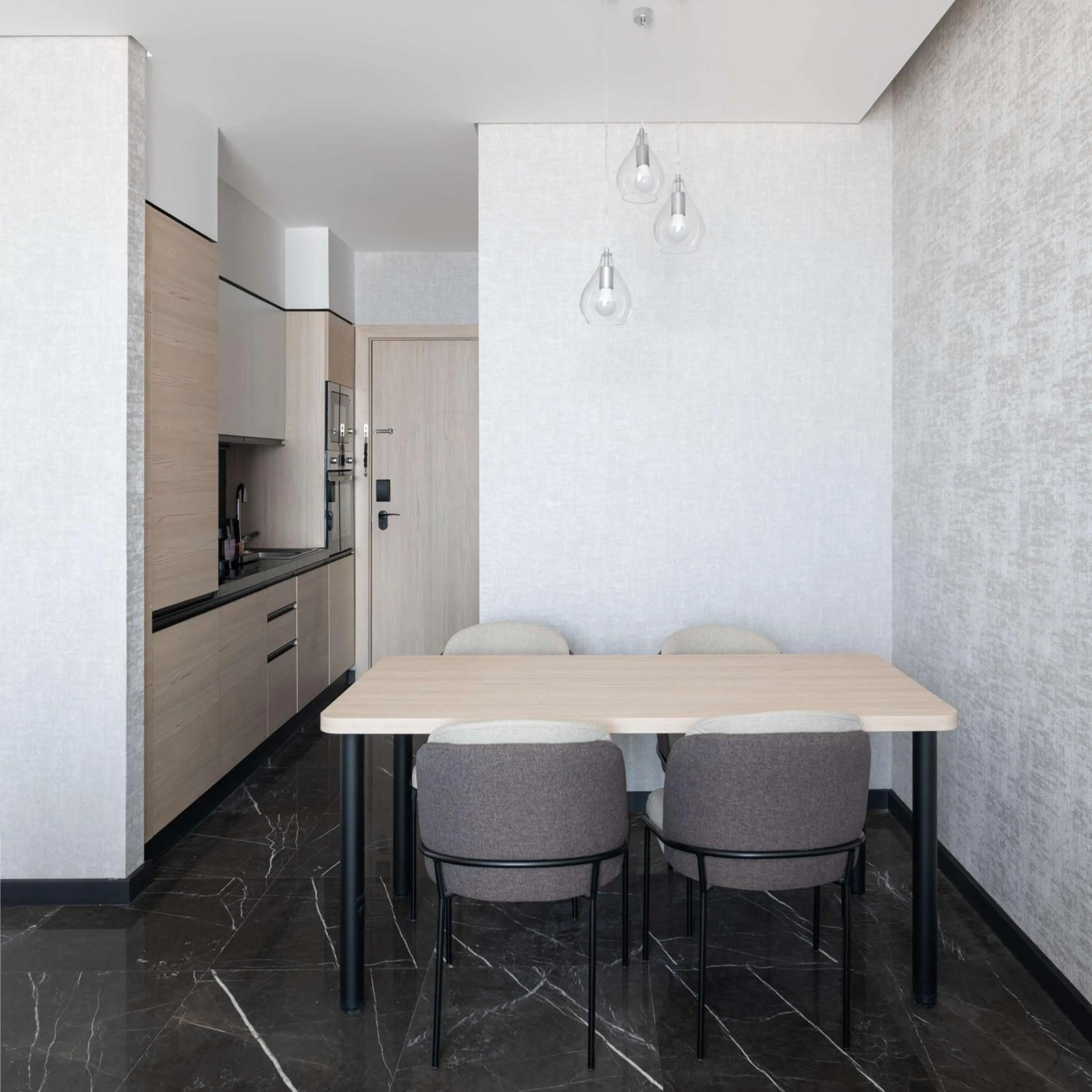 Kitchen or kitchenette in Park Inn by Radisson Hotel & Apartments Kuwait