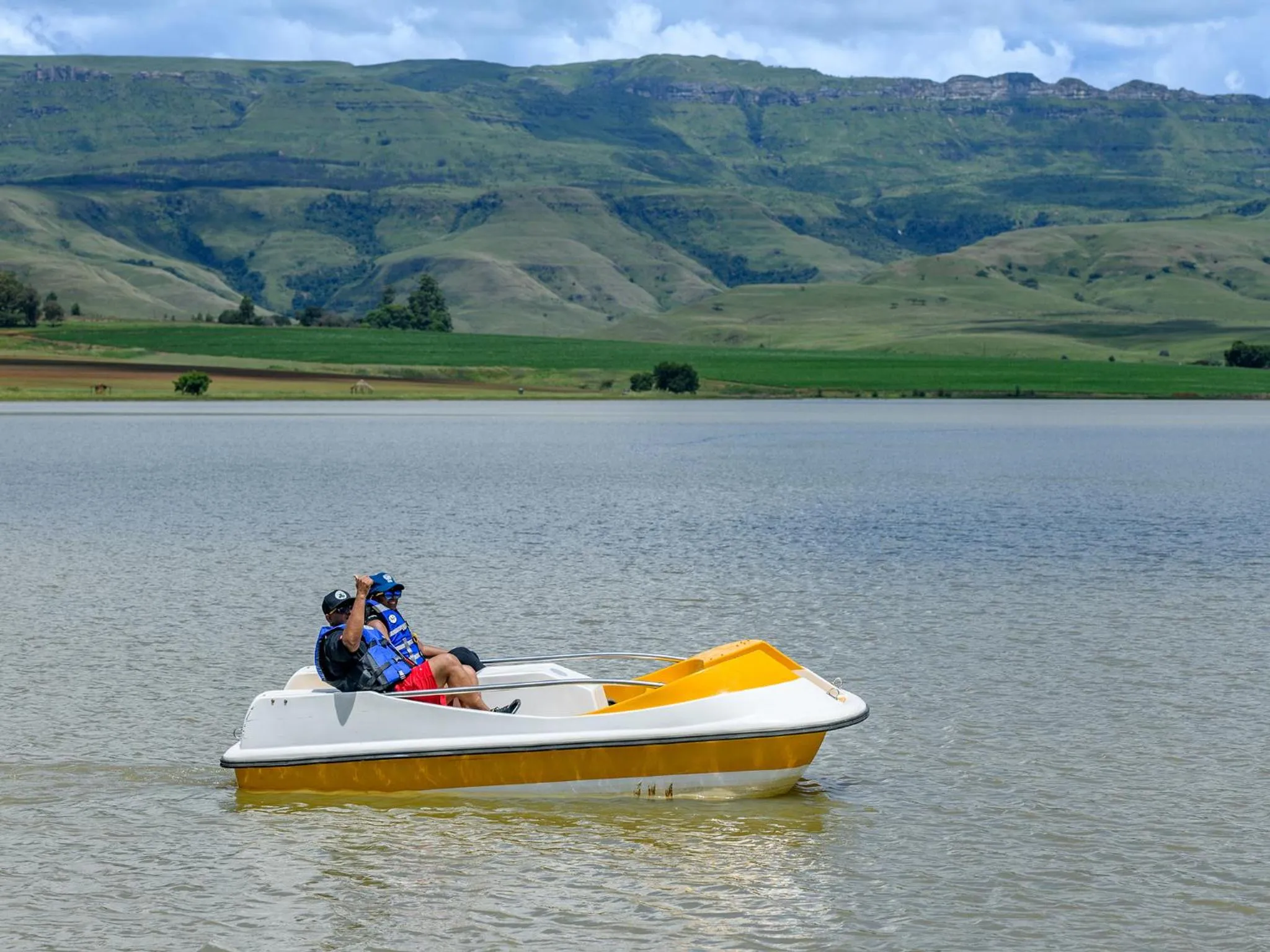 Aqua park in Cayley Mountain Resort