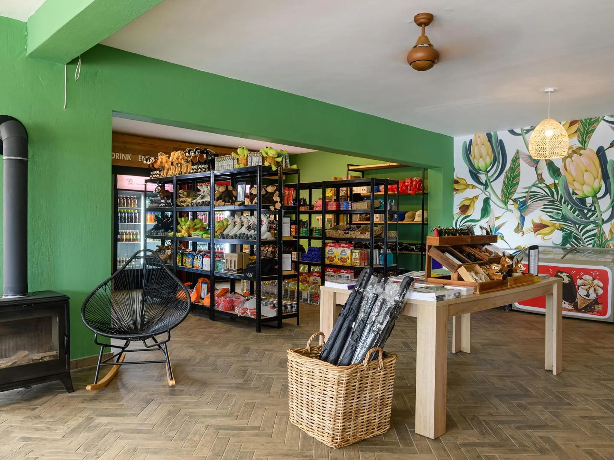 On-site shops in Cayley Mountain Resort