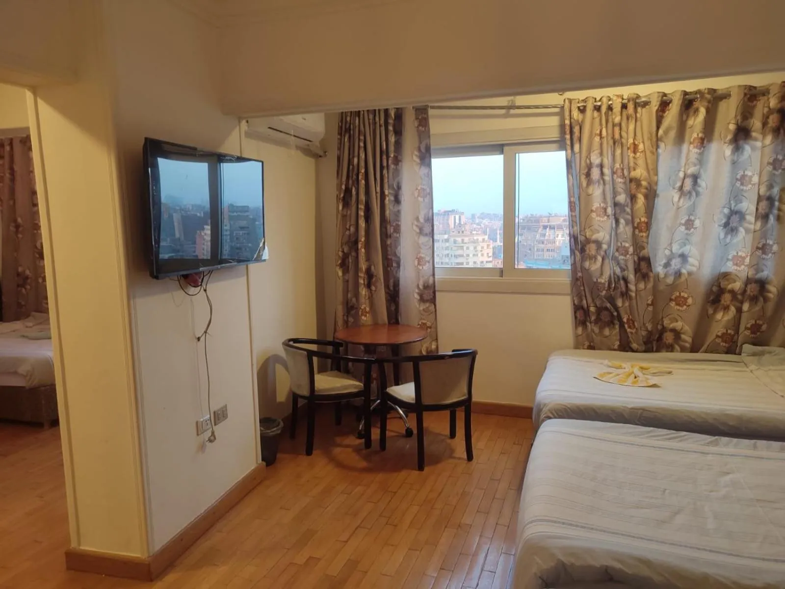 Bed in Nile sky hotel and suites