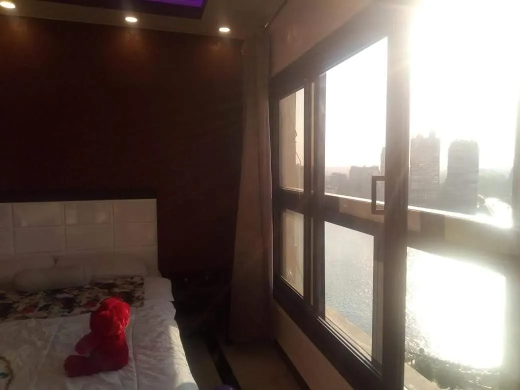 Bed in Nile sky hotel and suites